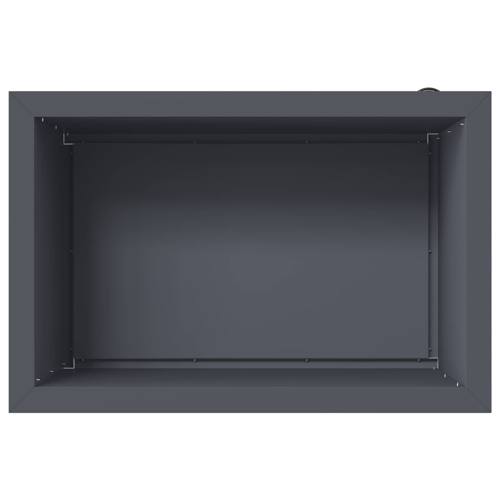 Fioriera da giardino con LED 2 pz Antracite 40 x 60 x 40 cm
