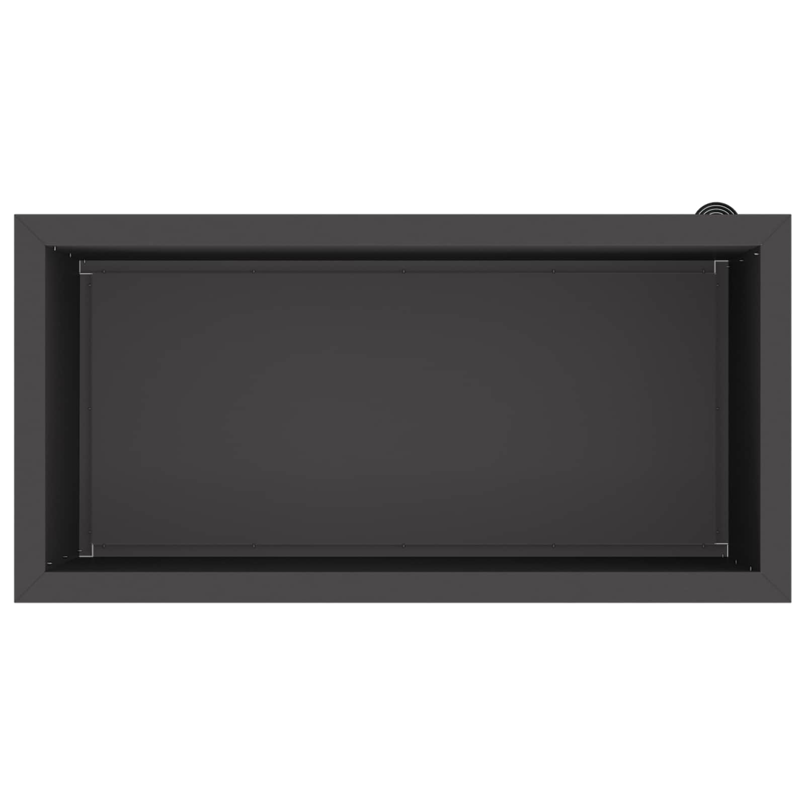 Fioriera da giardino con LED 2 pz Nero 40 x 80 x 40 cm Acciaio