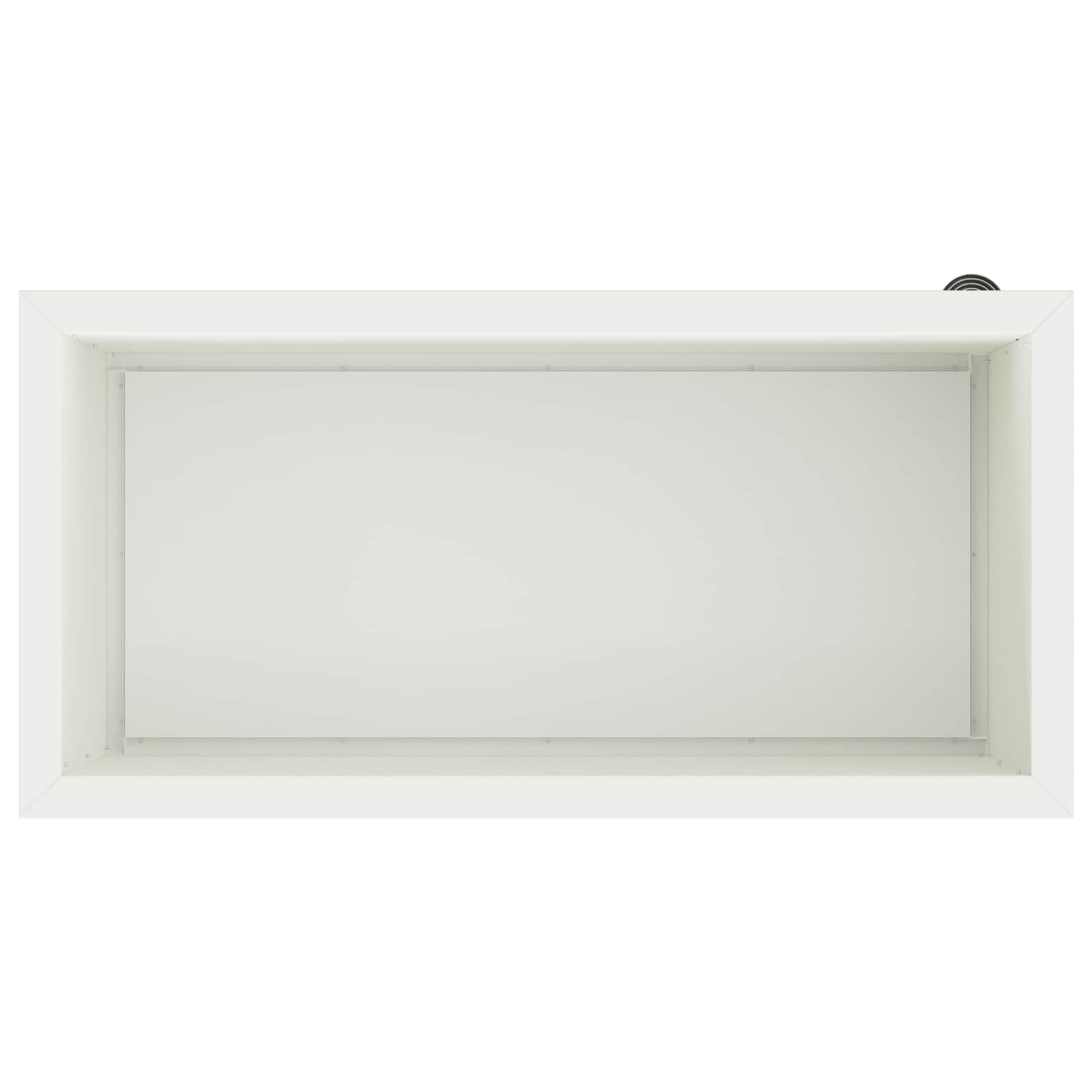 Fioriera da giardino con LED 2 pz Bianco 40 x 80 x 40 cm