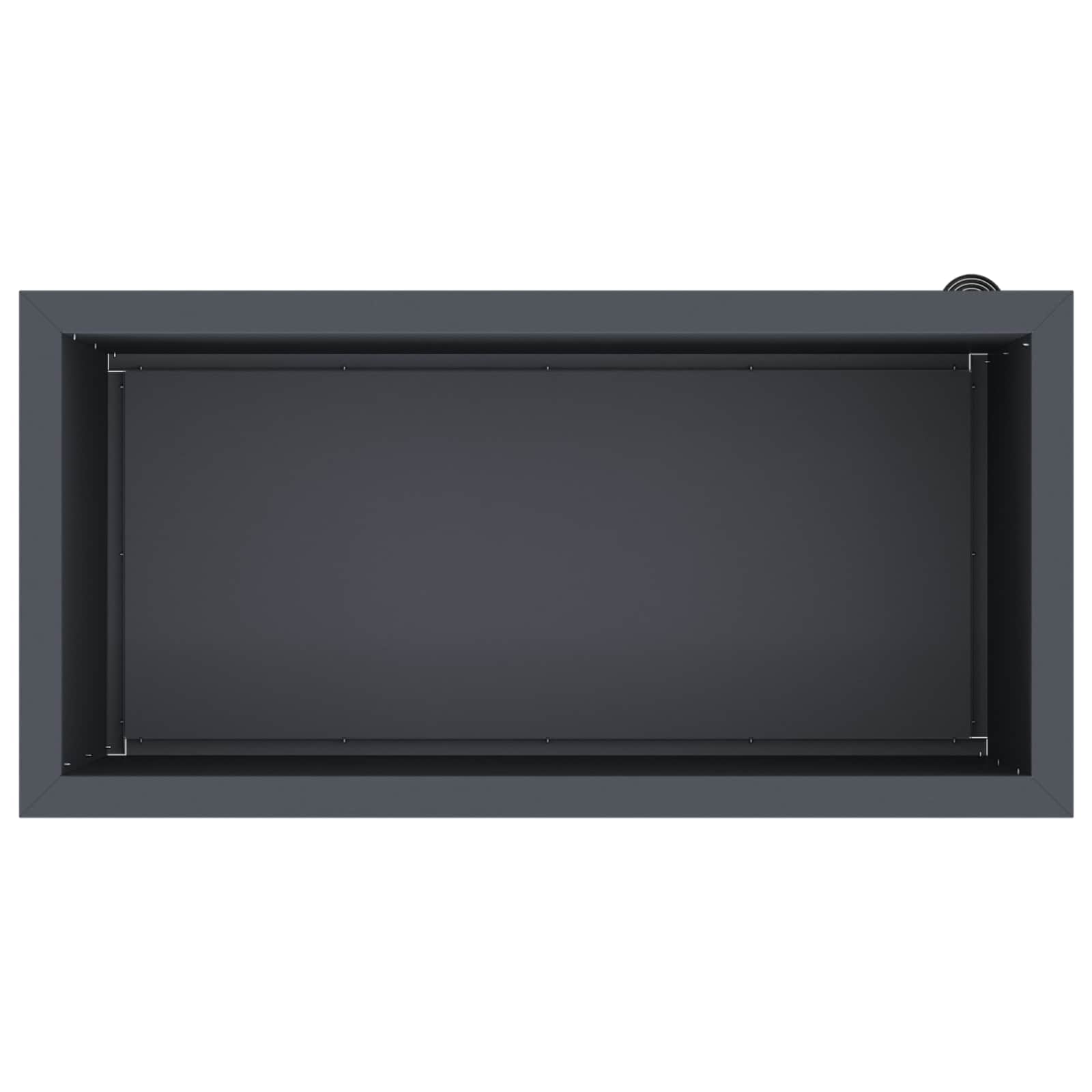 Fioriera da giardino con LED 2 pz Antracite 40 x 80 x 40 cm