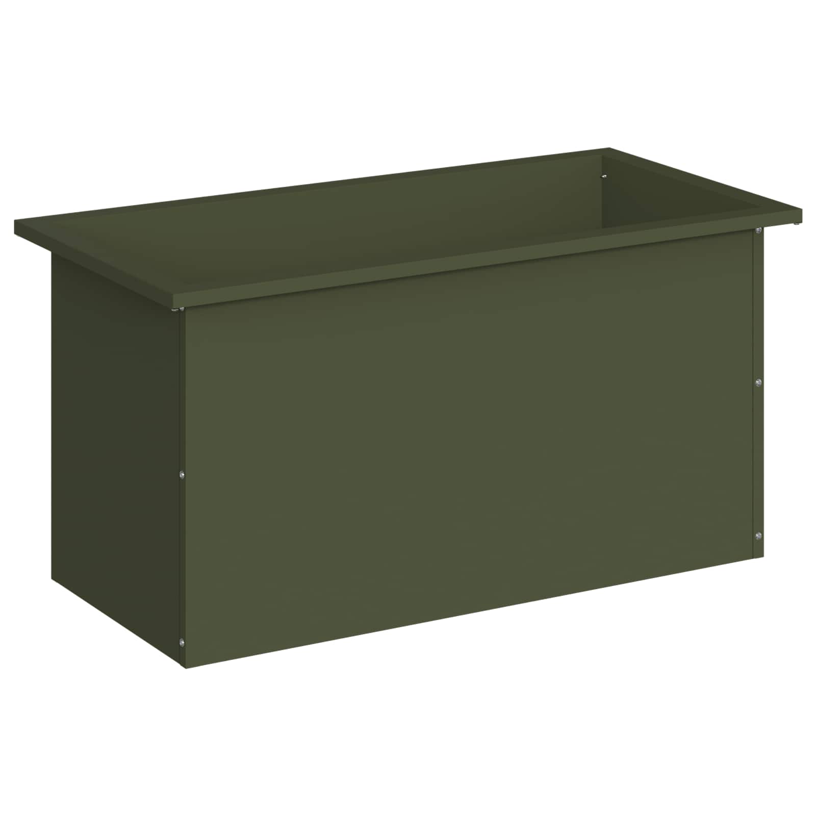 Fioriera da giardino con LED Verde Oliva 40 x 80 x 40 cm