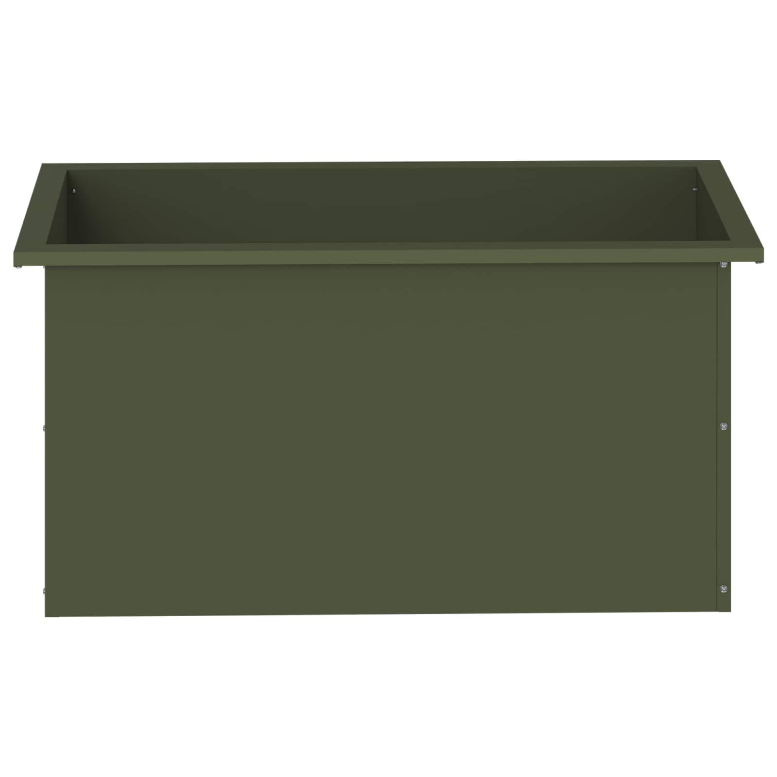 Fioriera da giardino con LED Verde Oliva 40 x 80 x 40 cm