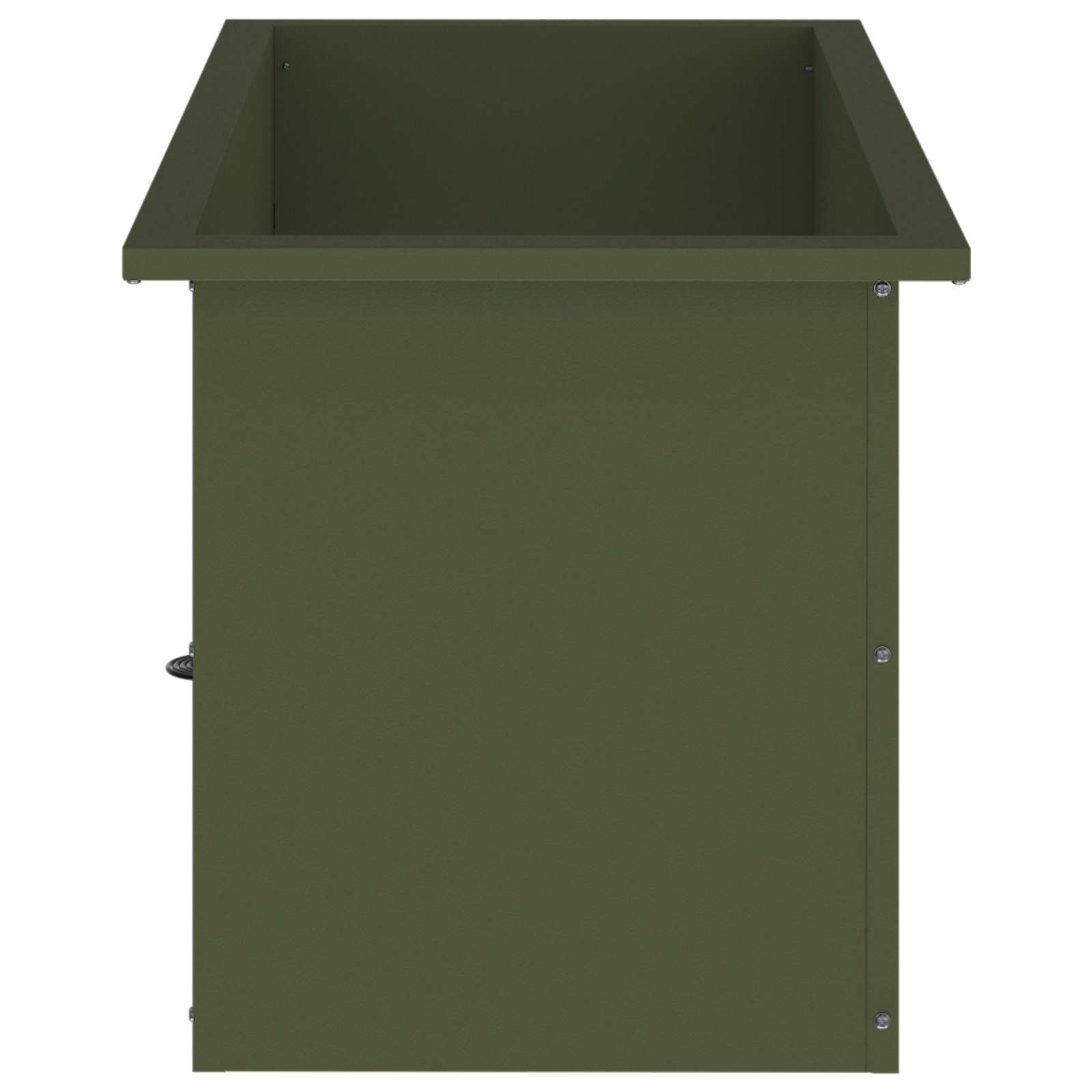 Fioriera da giardino con LED Verde Oliva 40 x 80 x 40 cm