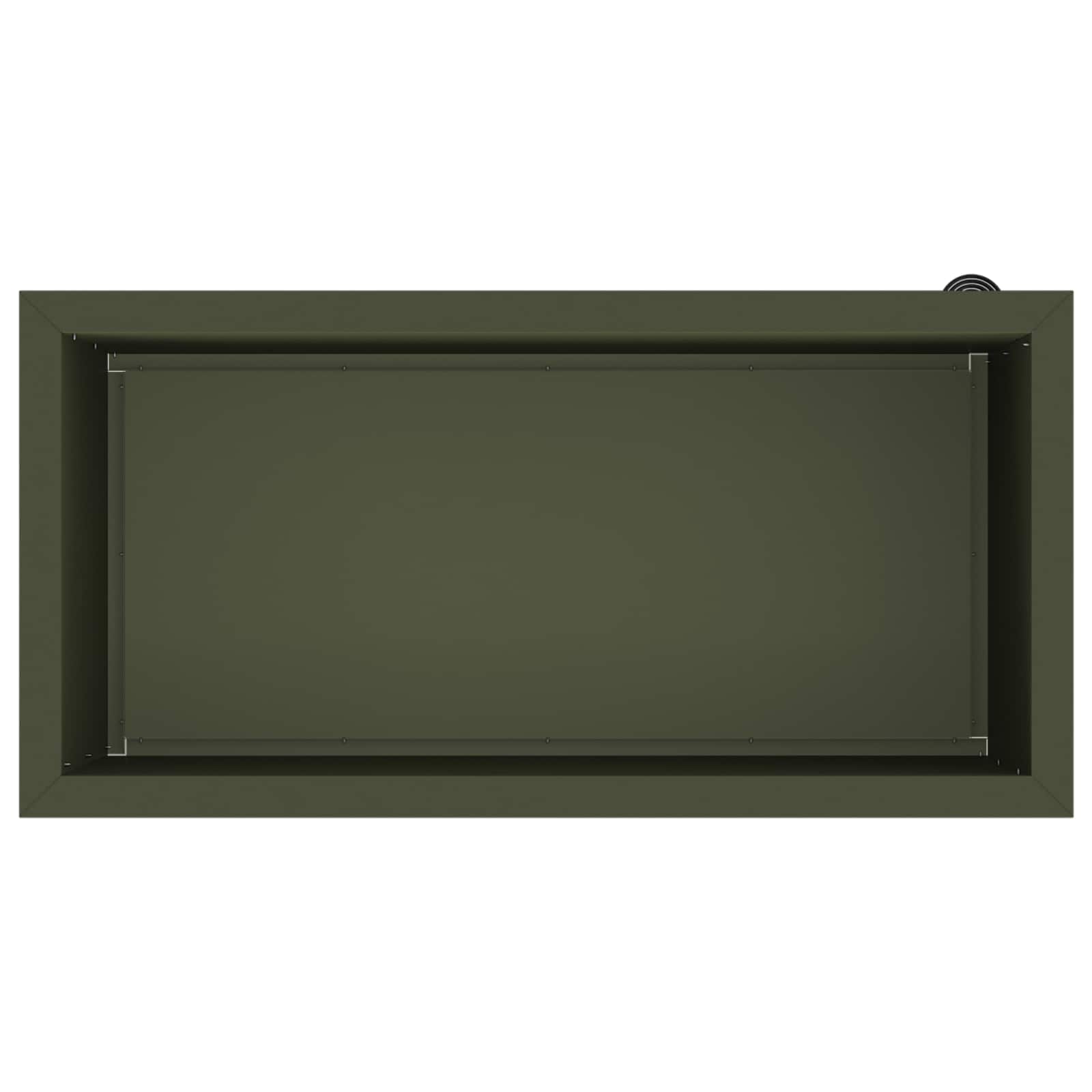 Fioriera da giardino con LED Verde Oliva 40 x 80 x 40 cm