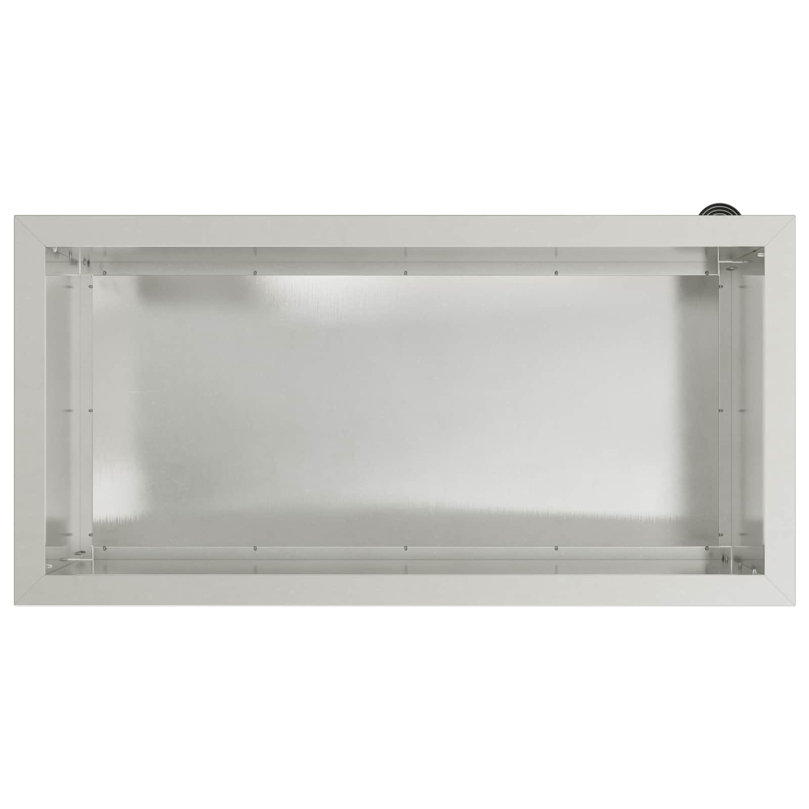 Fioriera da giardino con LED 2 pz Argento 40 x 80 x 40 cm