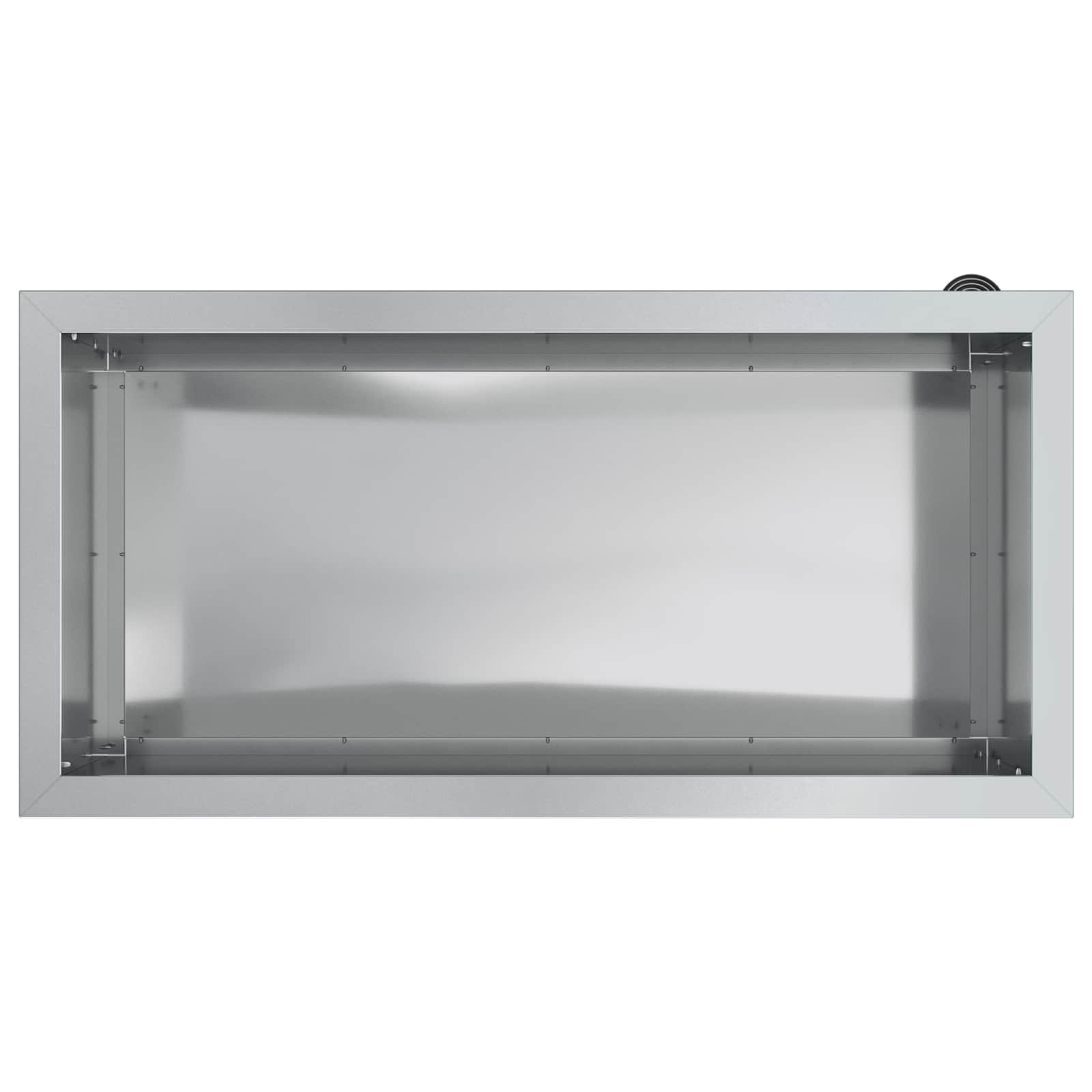 Fioriera da giardino con LED 2 pz Argento 40 x 80 x 40 cm
