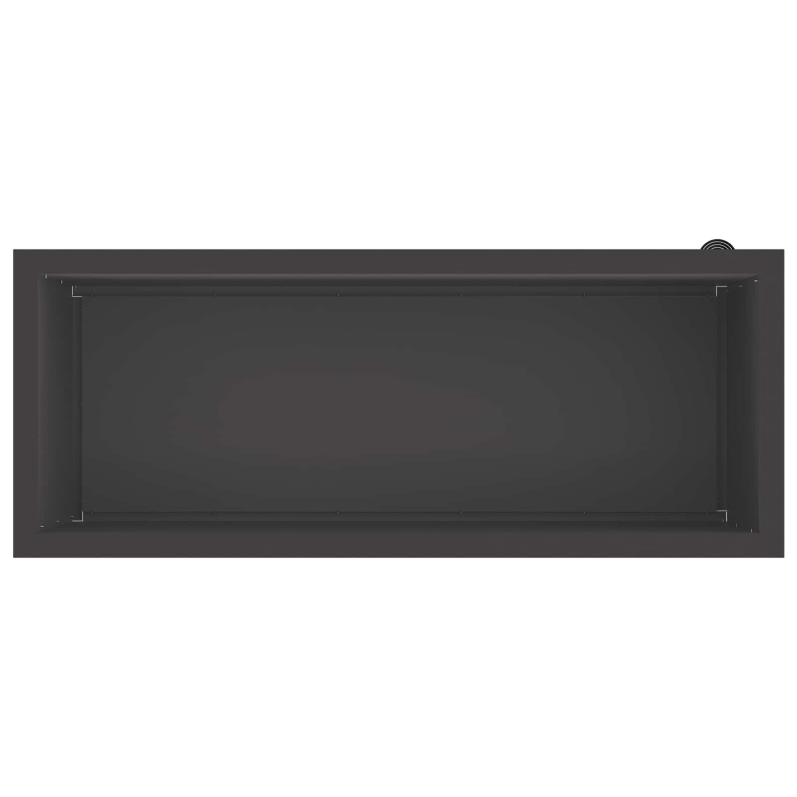 Fioriera da giardino con LED 2 pz Nero 40 x 100 x 40 cm Acciaio