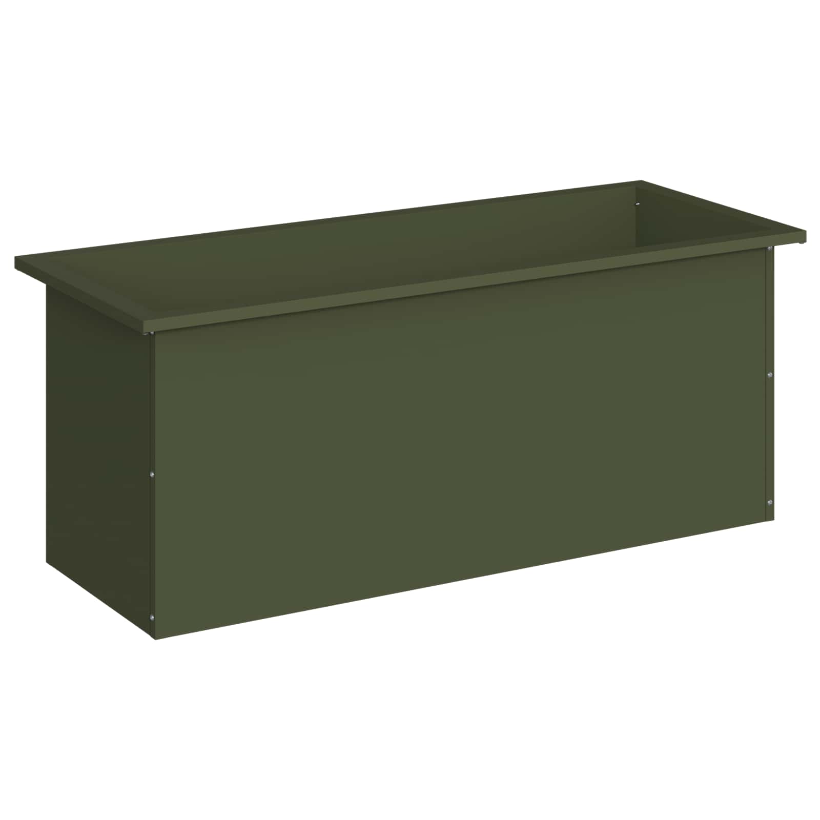 Fioriera da giardino con LED Verde Oliva 40 x 100 x 40 cm