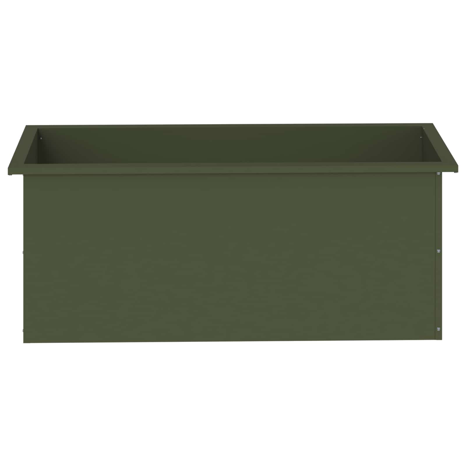 Fioriera da giardino con LED Verde Oliva 40 x 100 x 40 cm