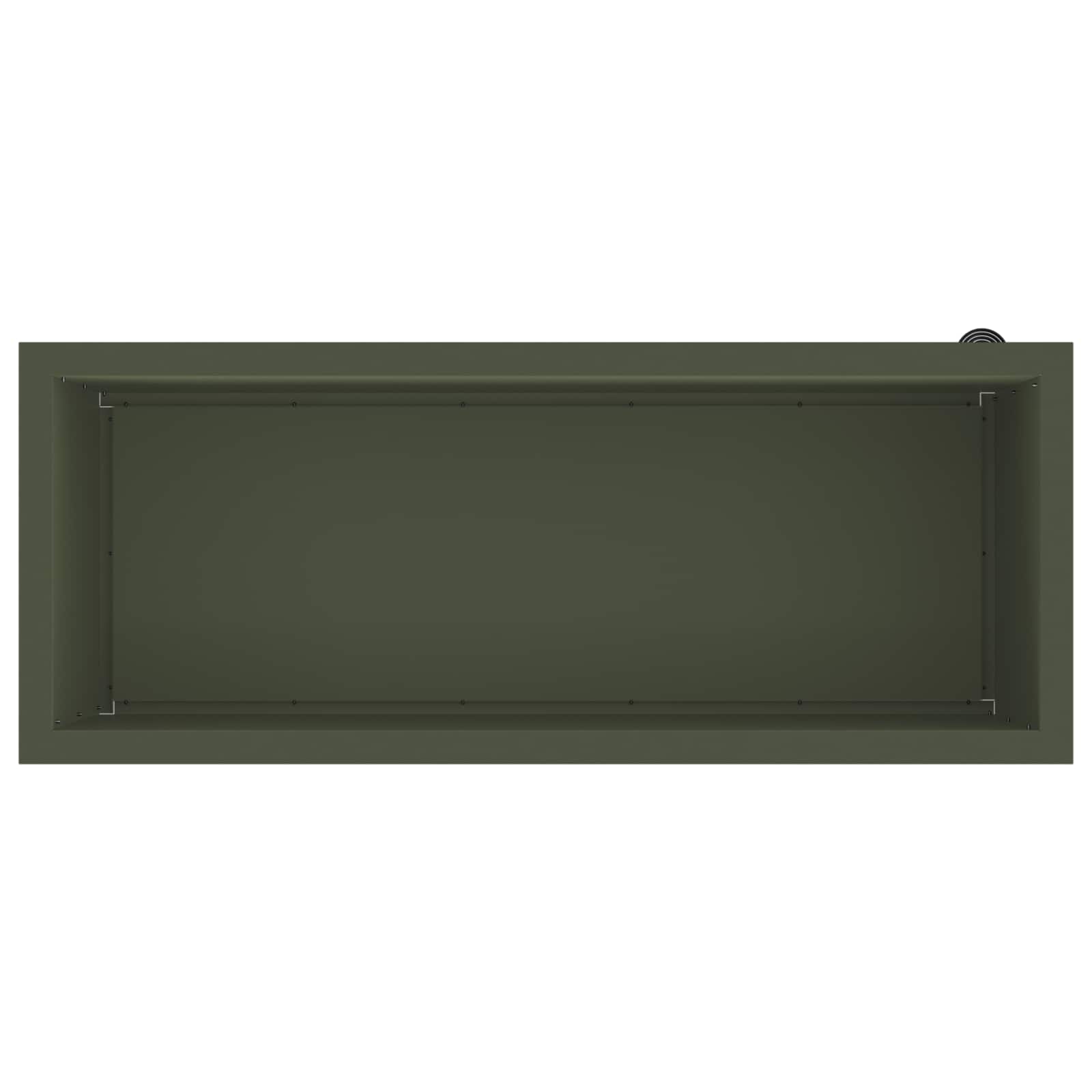 Fioriera da giardino con LED Verde Oliva 40 x 100 x 40 cm