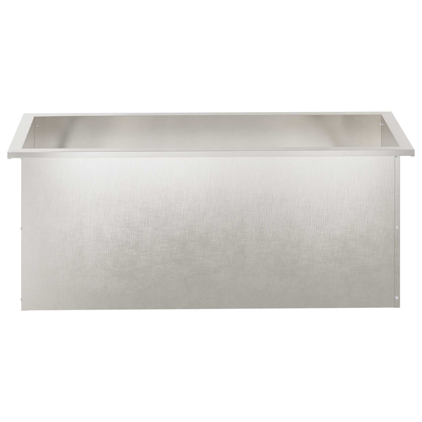 Fioriera da giardino con LED Argento 40 x 100 x 40 cm