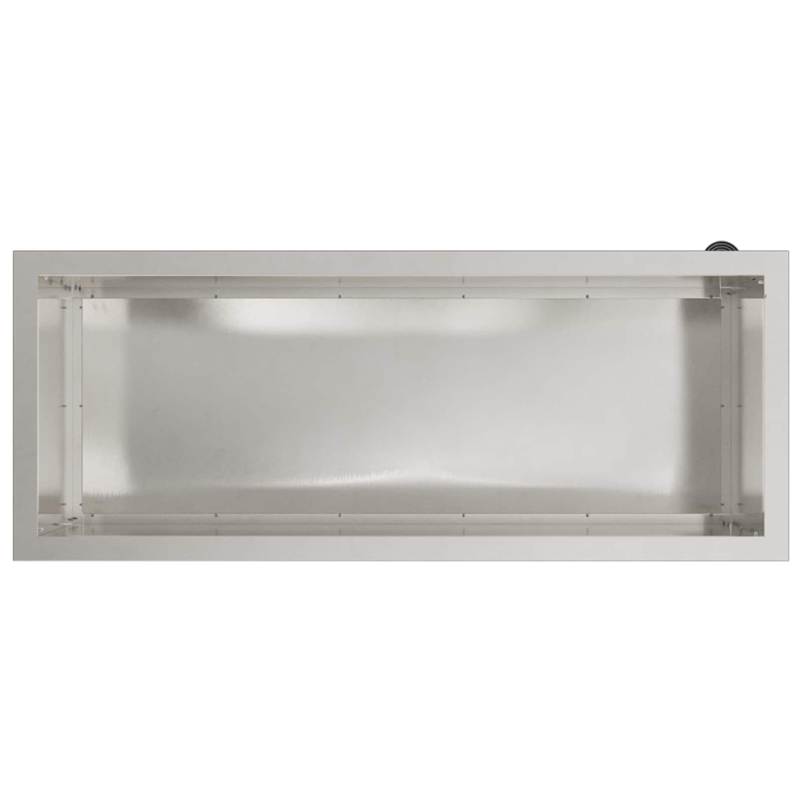 Fioriera da giardino con LED 2 pz Argento 40 x 100 x 40 cm