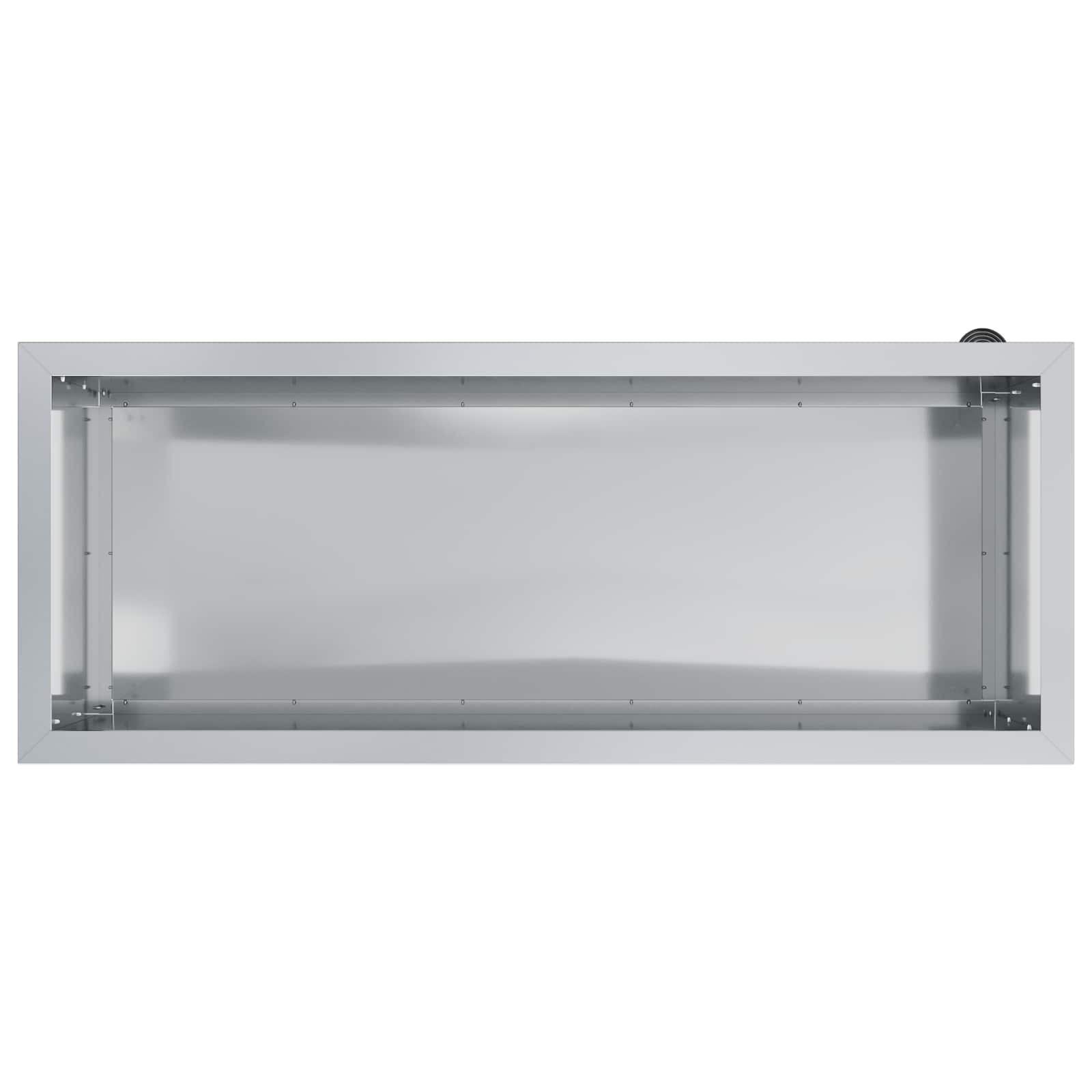 Fioriera da giardino con LED 2 pz Argento 40 x 100 x 40 cm