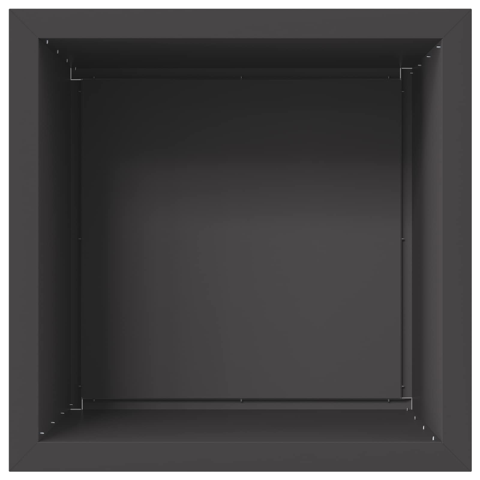 Fioriera da giardino con LED Nero 50 x 50 x 48 cm Acciaio
