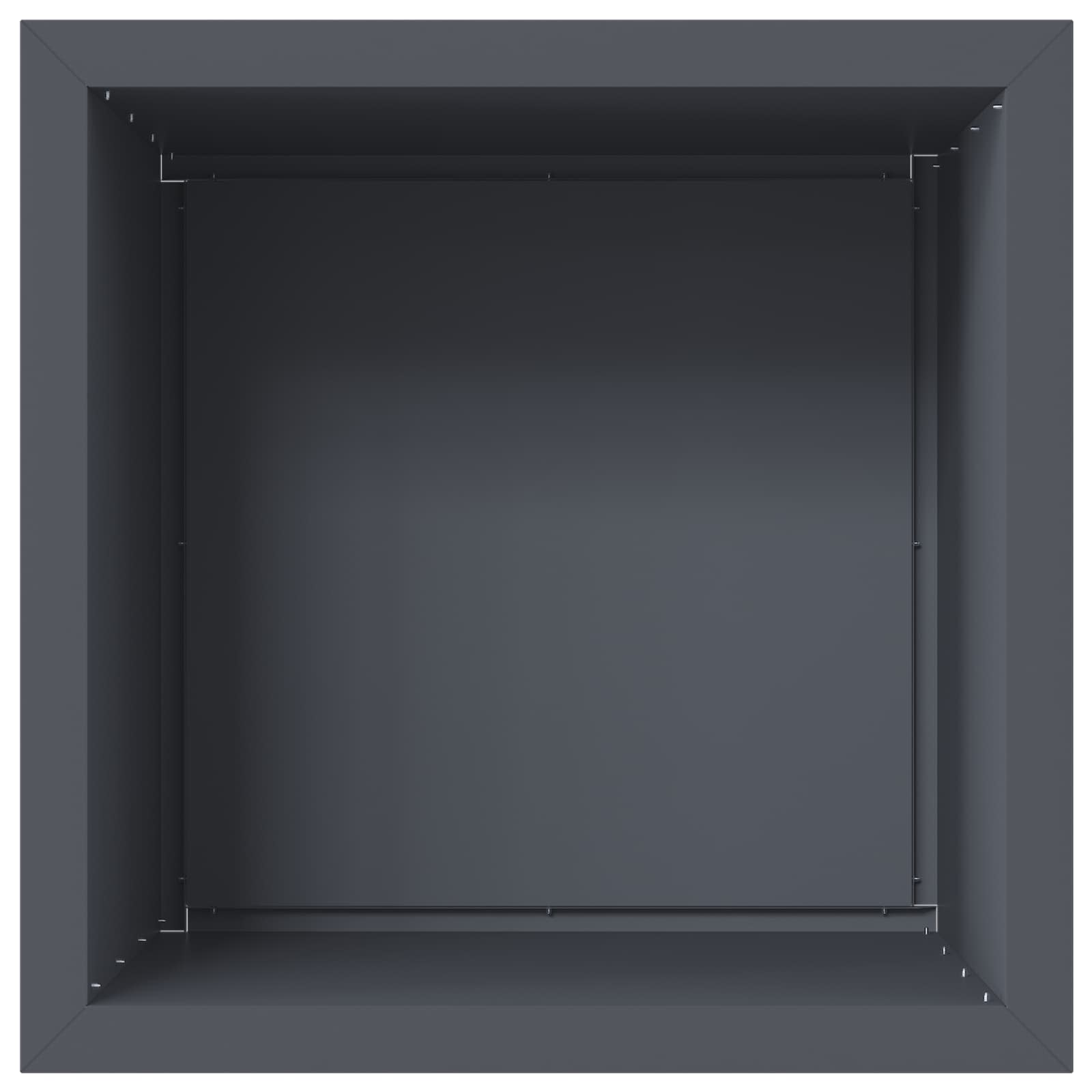 Fioriera da giardino con LED Antracite 50 x 50 x 48 cm Acciaio