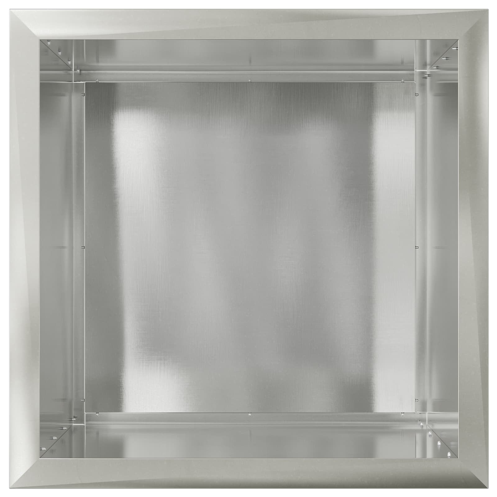 Fioriera da giardino con LED 2 pz Argento 50 x 50 x 48 cm
