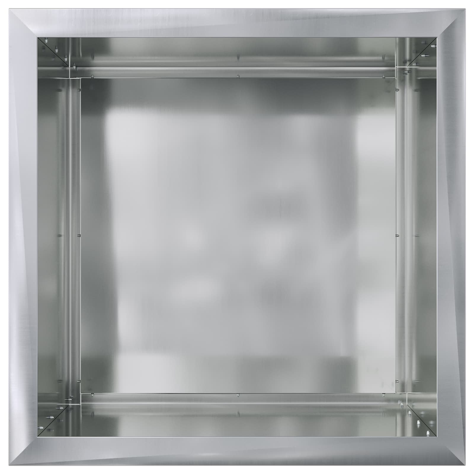 Fioriera da giardino con LED 2 pz Argento 50 x 50 x 48 cm
