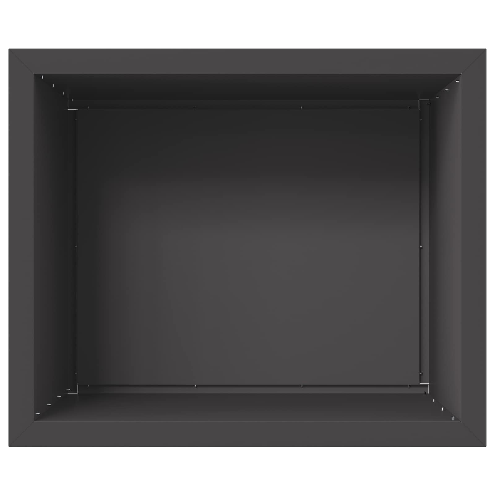 Fioriera da giardino con LED 2 pz Nero 50 x 60 x 48 cm Acciaio