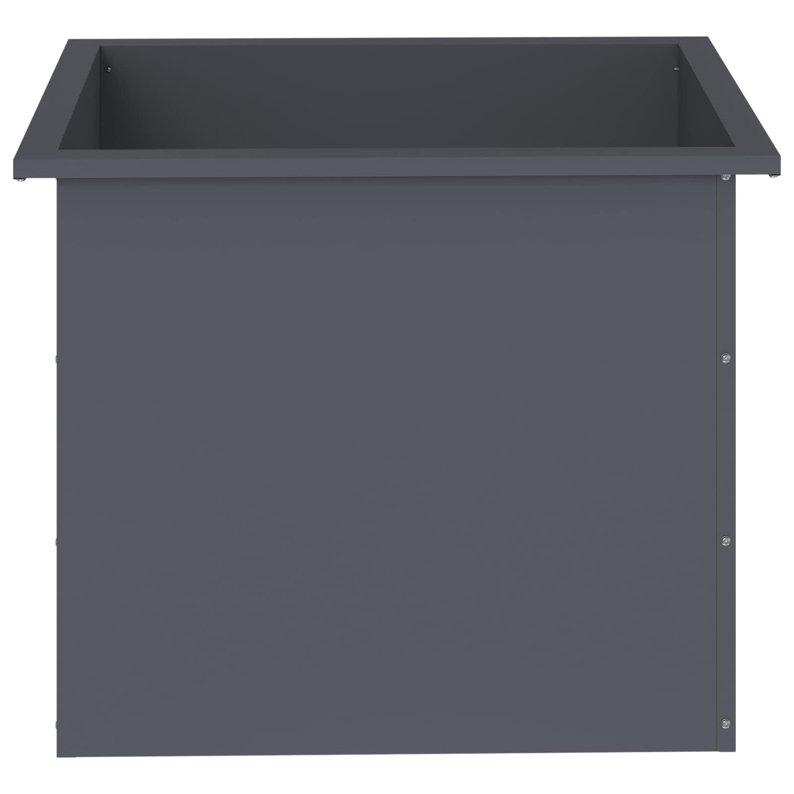 Fioriera da giardino con LED 2 pz Antracite 50 x 60 x 48 cm