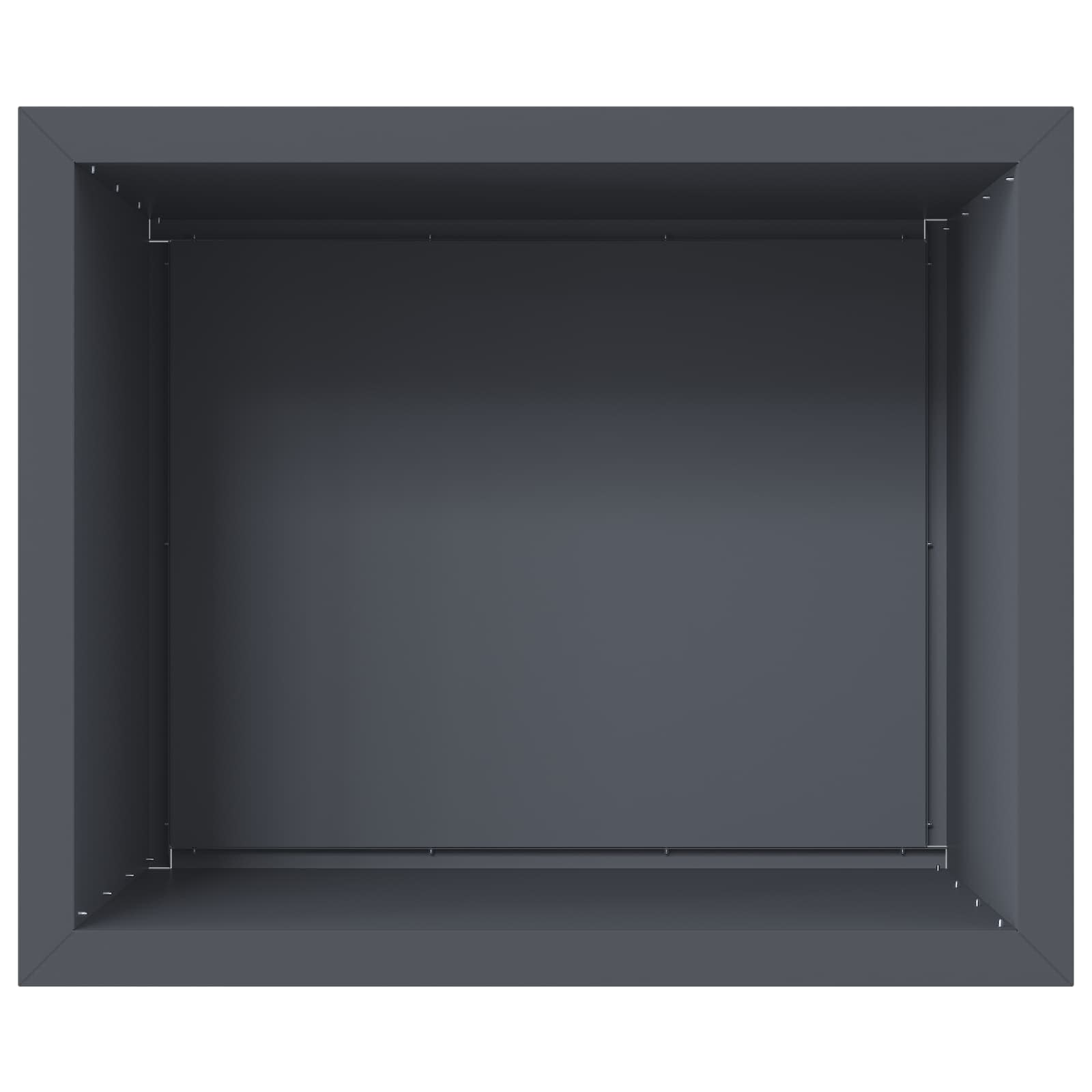 Fioriera da giardino con LED 2 pz Antracite 50 x 60 x 48 cm