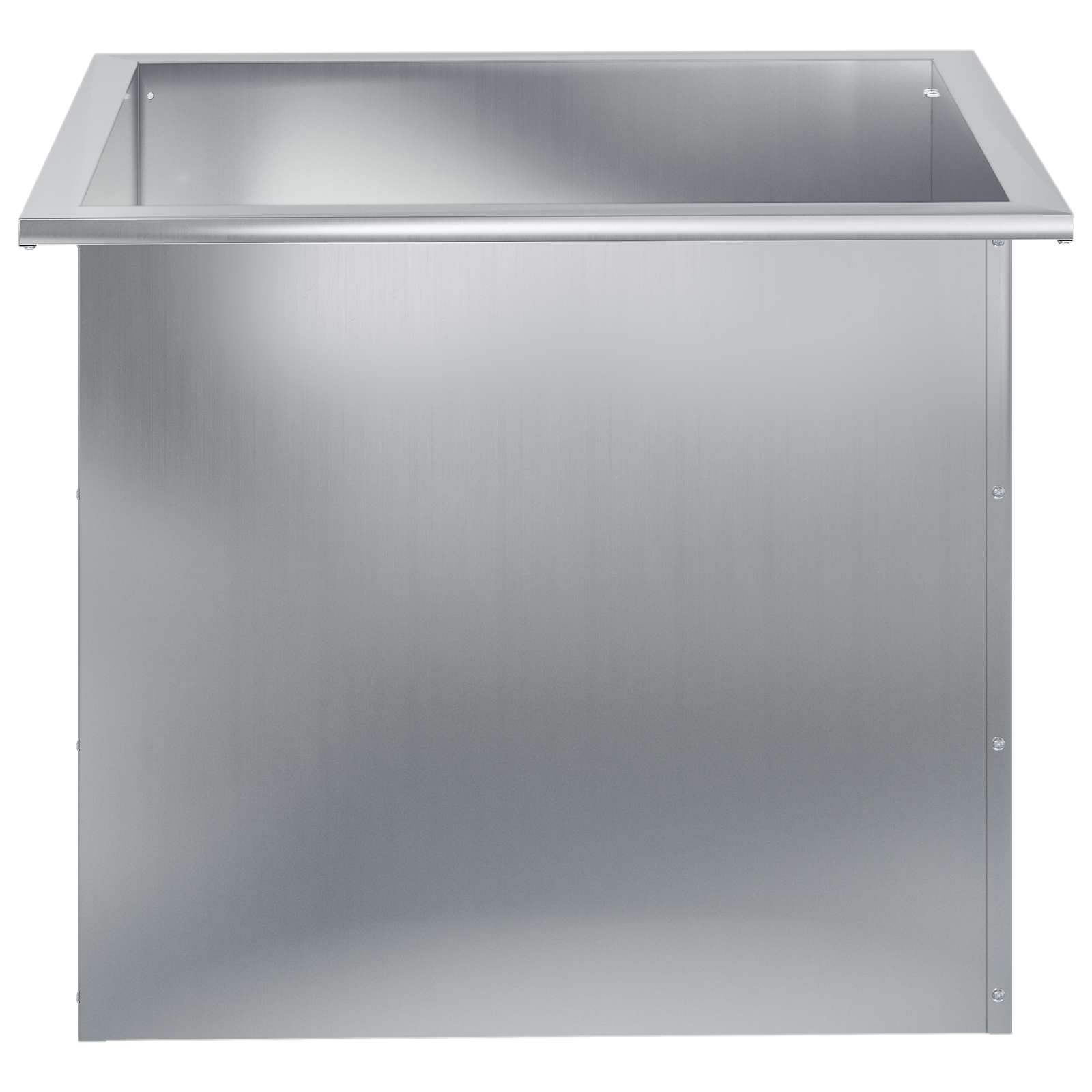Fioriera da giardino con LED 2 pz Argento 50 x 60 x 48 cm