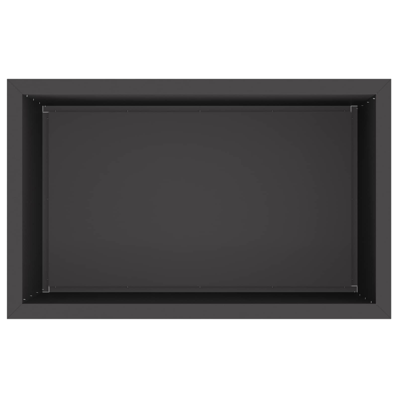 Fioriera da giardino con LED 2 pz Nero 50 x 80 x 48 cm Acciaio