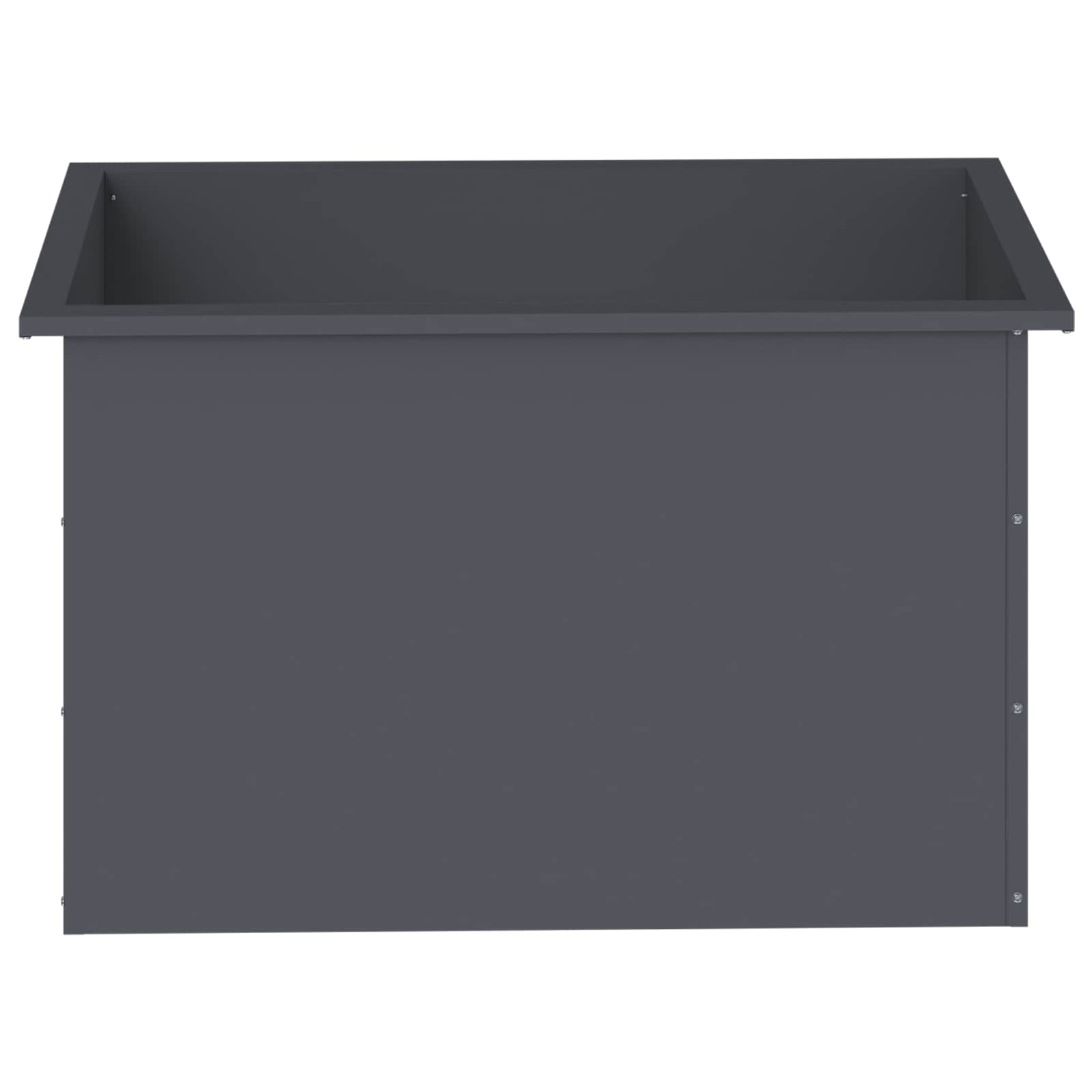 Fioriera da giardino con LED 2 pz Antracite 50 x 80 x 48 cm
