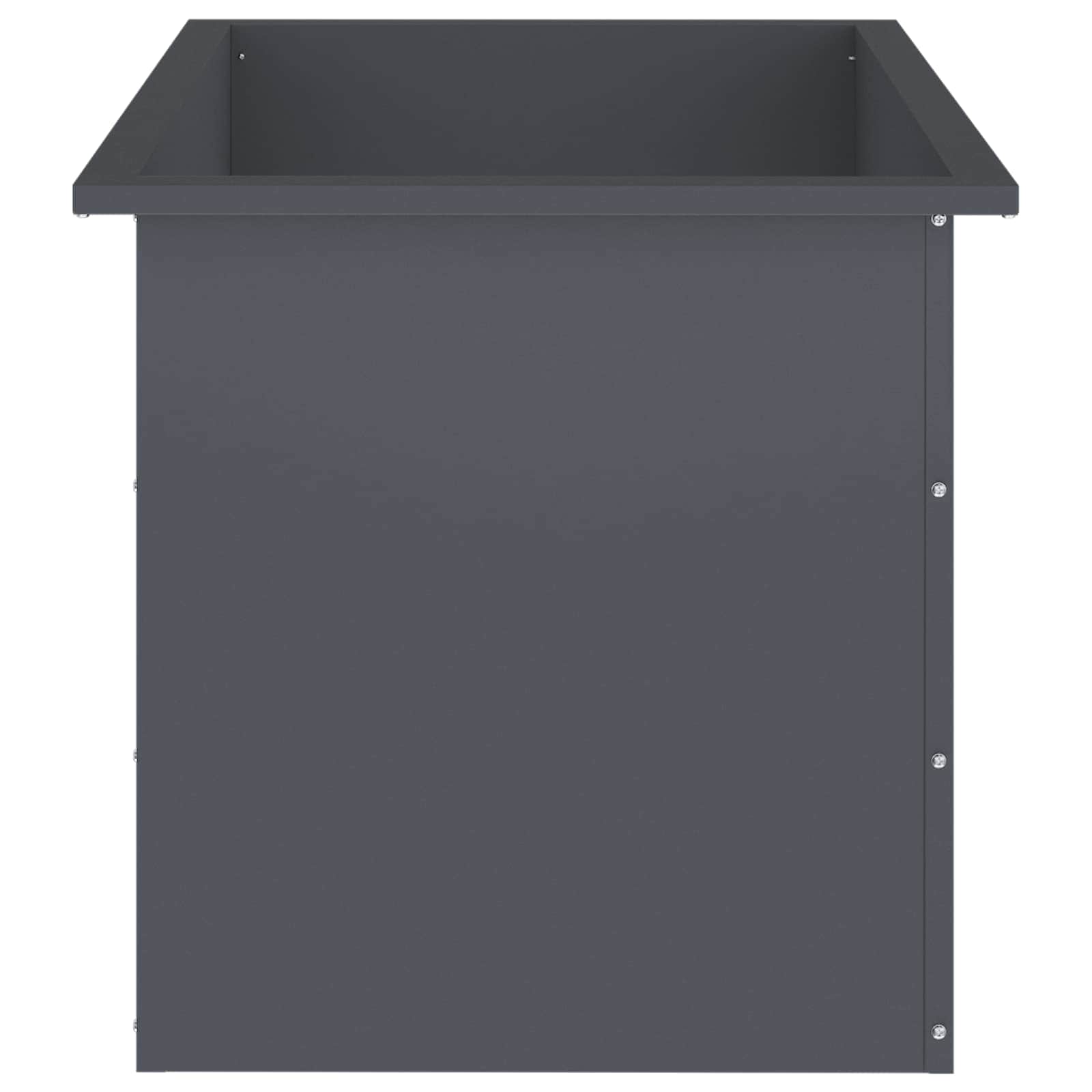 Fioriera da giardino con LED 2 pz Antracite 50 x 80 x 48 cm