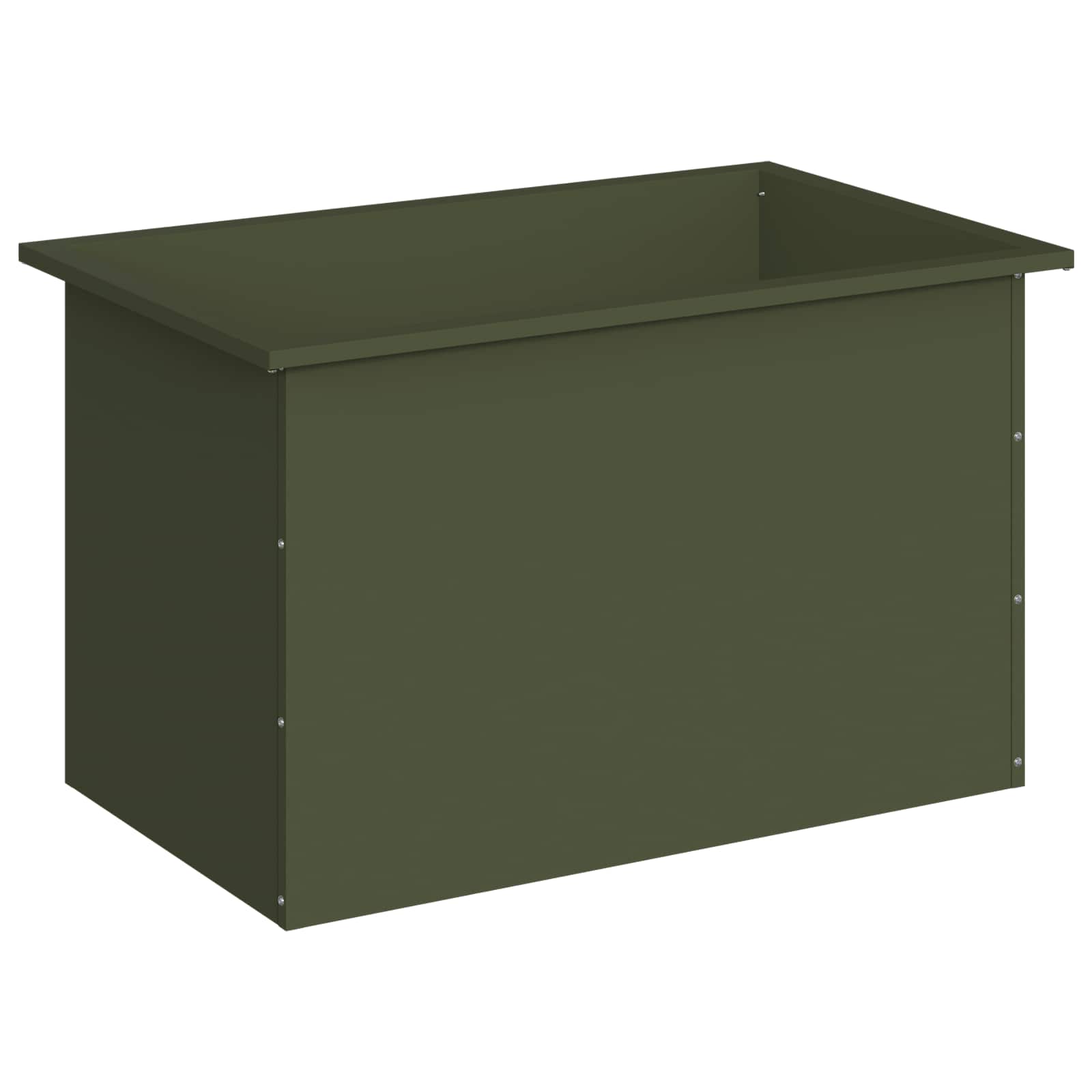 Fioriera da giardino con LED Verde Oliva 50 x 80 x 48 cm