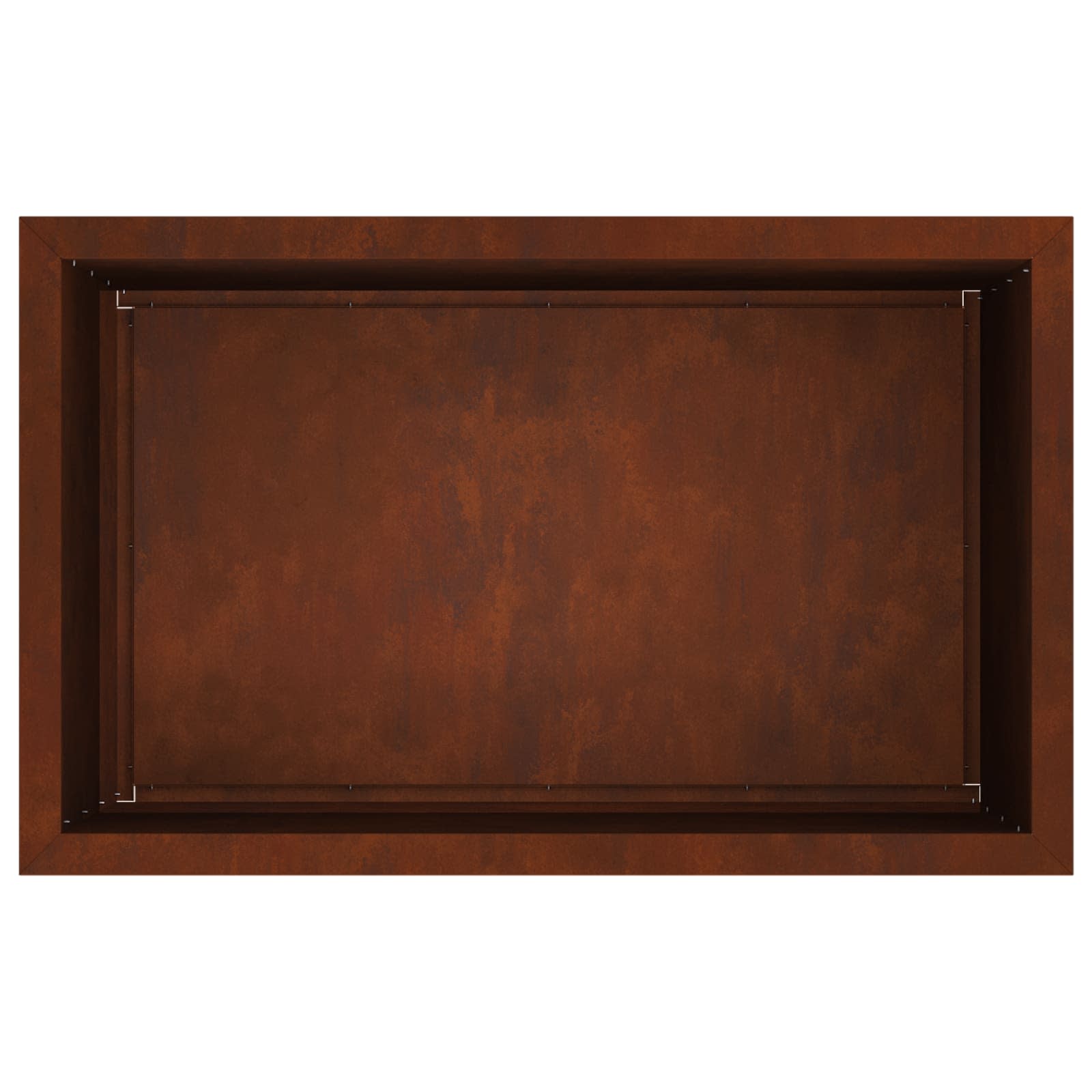 Fioriera da giardino con LED Ruggine 50 x 80 x 48 cm