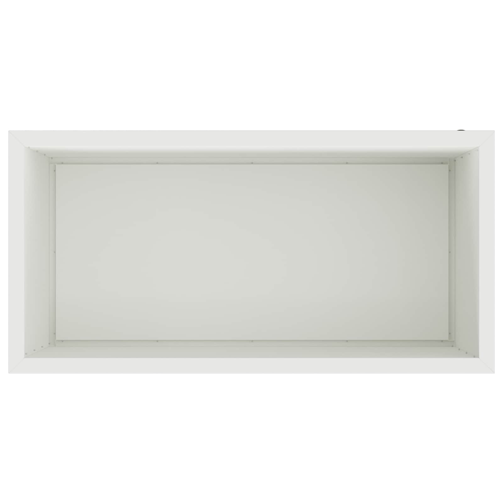 Fioriera da giardino con LED Bianco 50 x 100 x 48 cm Acciaio