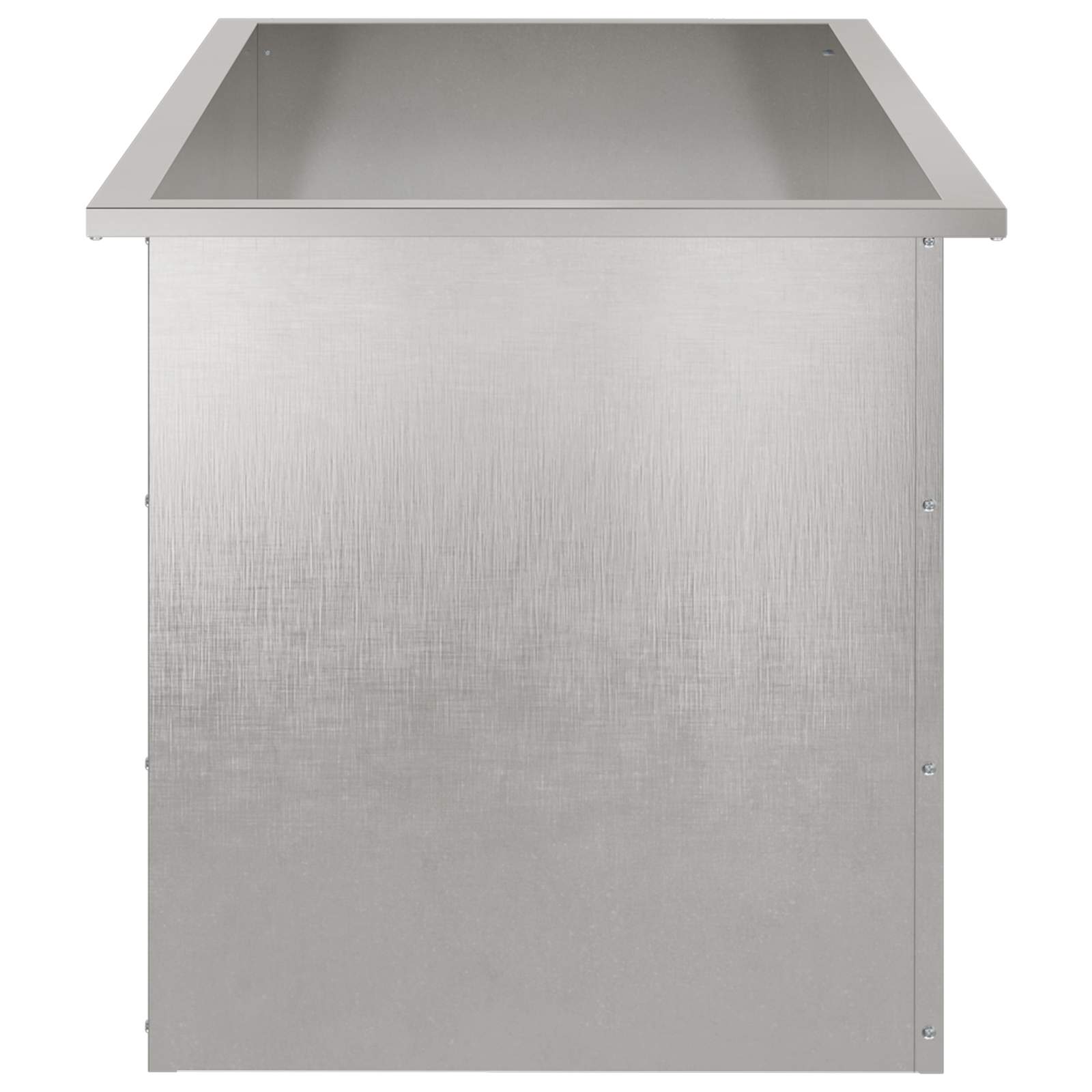 Fioriera da giardino con LED Argento 50 x 100 x 48 cm