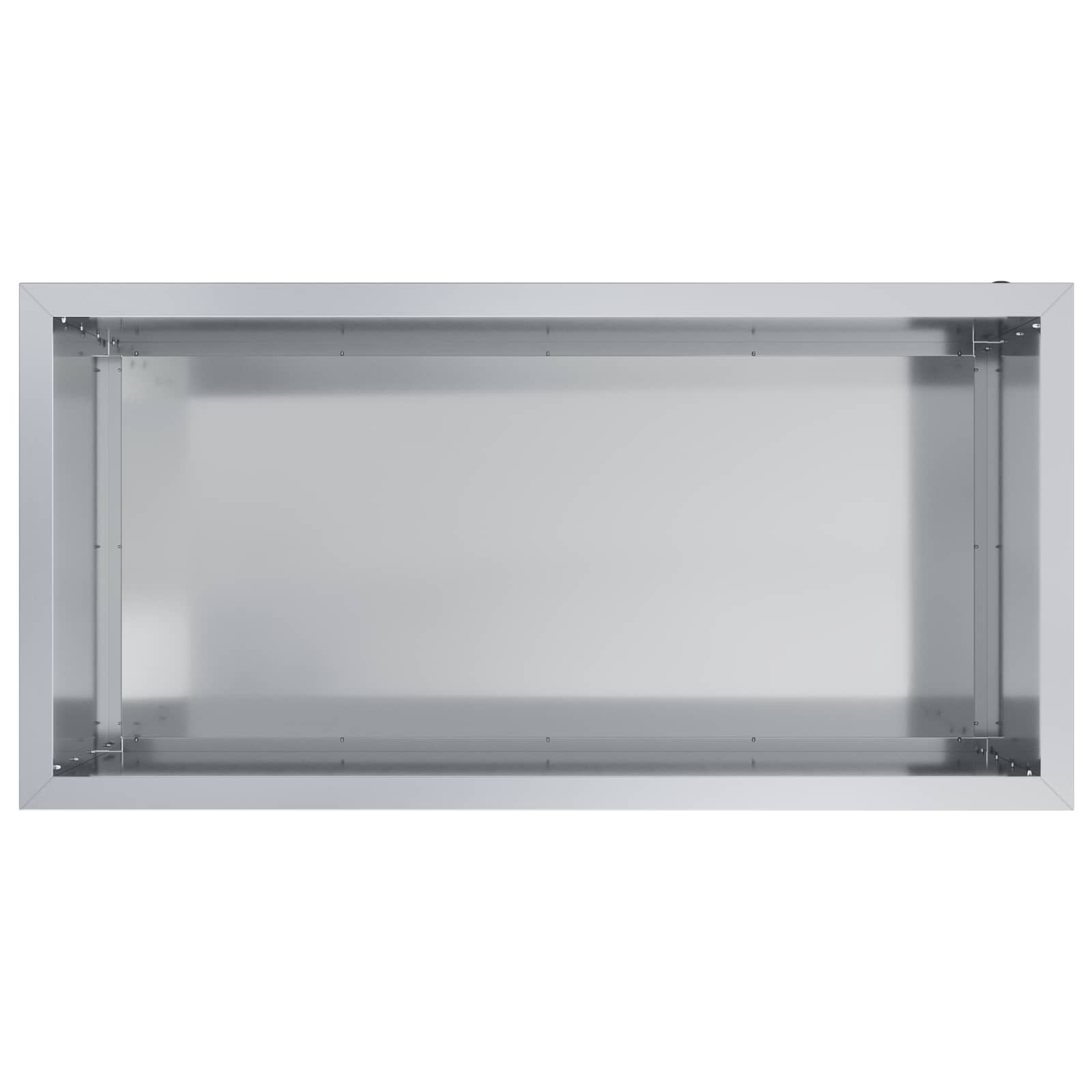 Fioriera da giardino con LED 2 pz Argento 50 x 100 x 48 cm