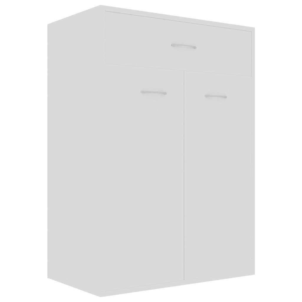 Scarpiera Bianca 60x35x84 cm in Legno Multistrato