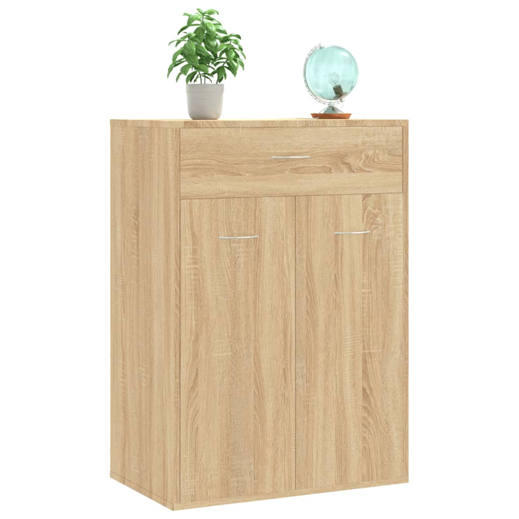 Scarpiera Rovere Sonoma 60x35x84 cm in Legno Multistrato