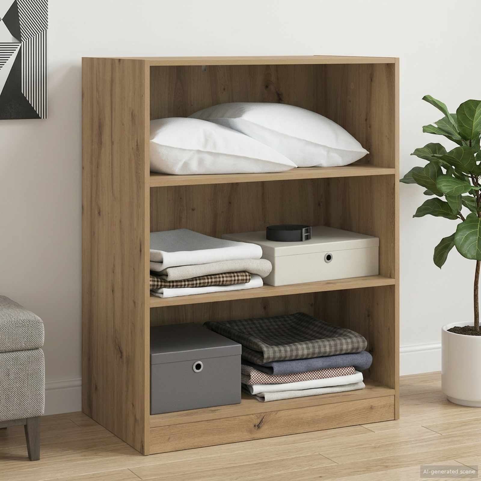 Guardaroba Rovere artigianale 77 x 48 x 102 cm