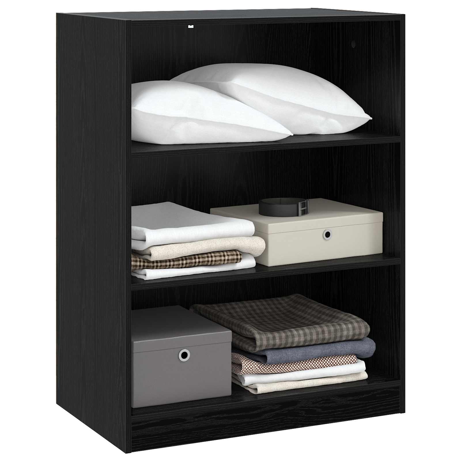 Guardaroba Rovere nero 77 x 48 x 102 cm Legno ingegnerizzato