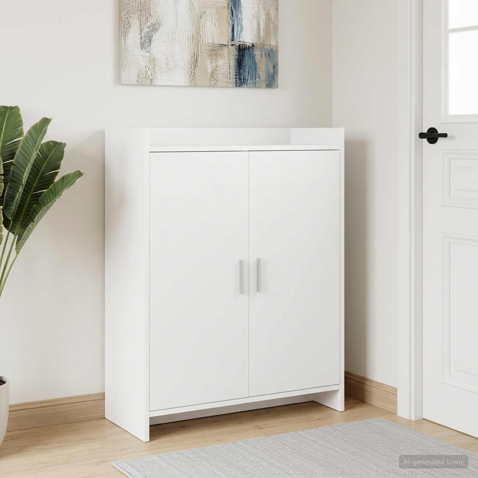 Mobile per scarpe Bianco 73,5 x 36 x 92 cm Legno ingegnerizzato