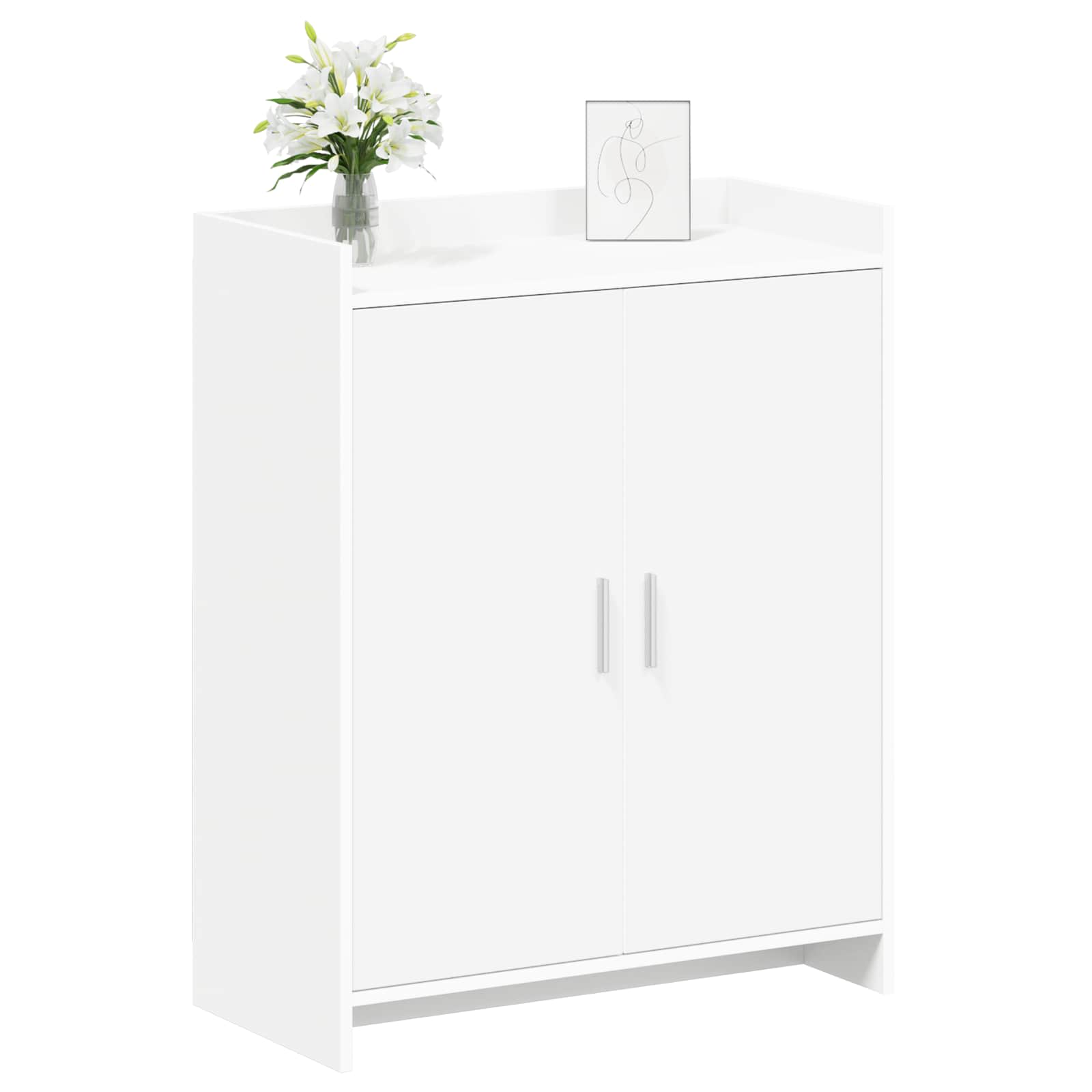Mobile per scarpe Bianco 73,5 x 36 x 92 cm Legno ingegnerizzato