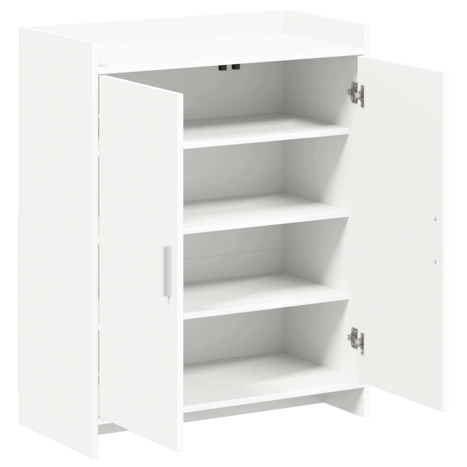 Mobile per scarpe Bianco 73,5 x 36 x 92 cm Legno ingegnerizzato