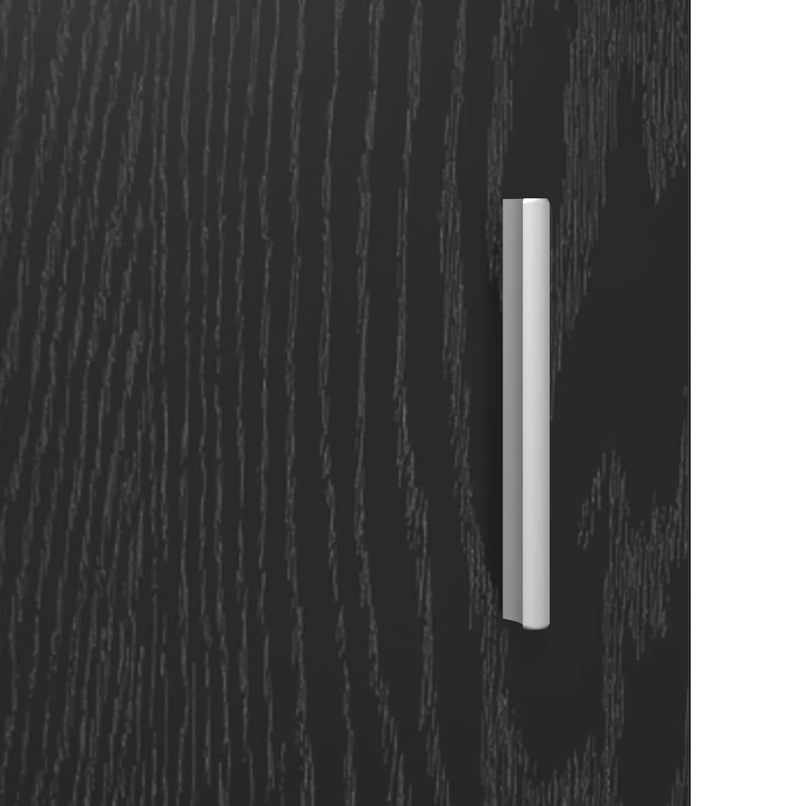 Mobile per scarpe con porta Rovere Nero 73,5 x 36 x 92 cm