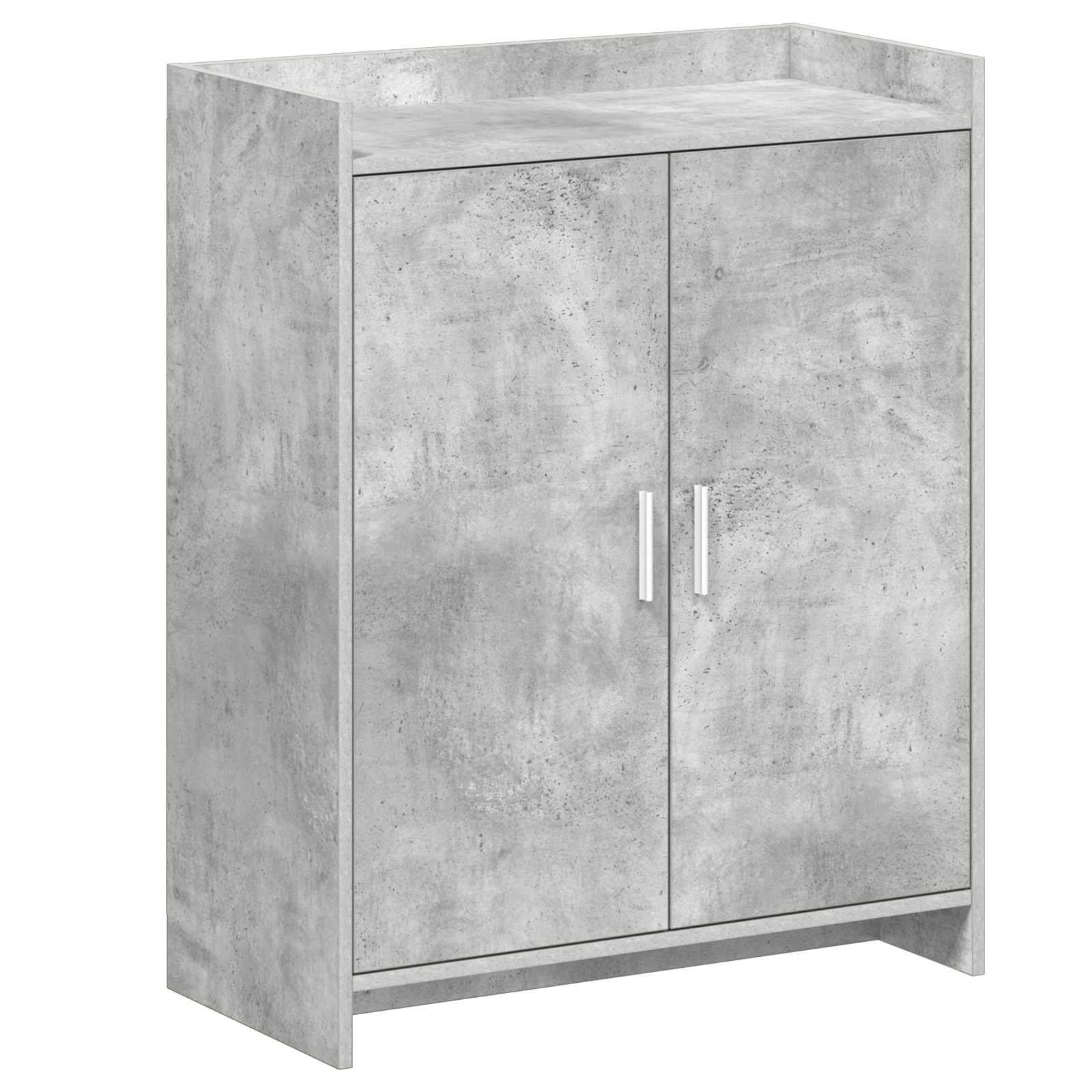 Mobile per scarpe con porta Grigio Cemento 73,5 x 36 x 92 cm