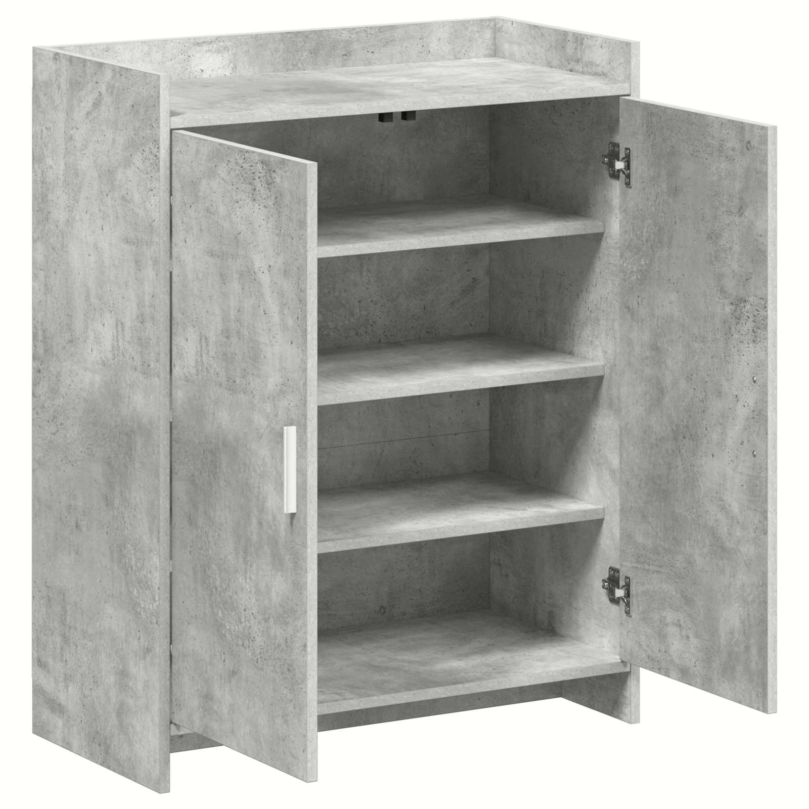 Mobile per scarpe con porta Grigio Cemento 73,5 x 36 x 92 cm