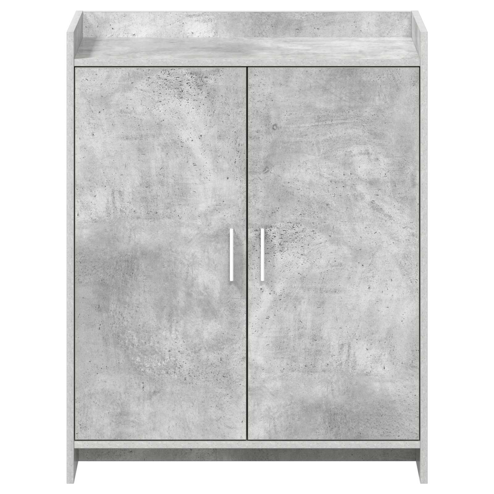 Mobile per scarpe con porta Grigio Cemento 73,5 x 36 x 92 cm