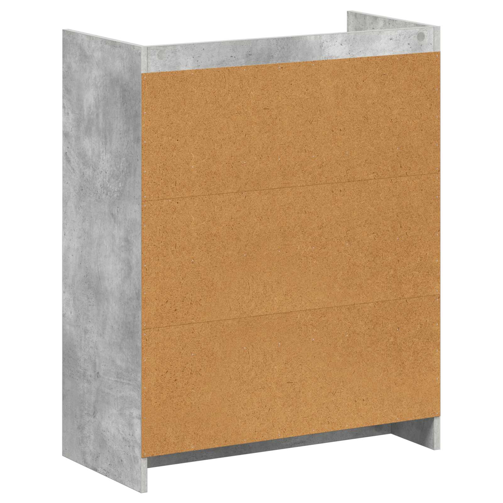 Mobile per scarpe con porta Grigio Cemento 73,5 x 36 x 92 cm