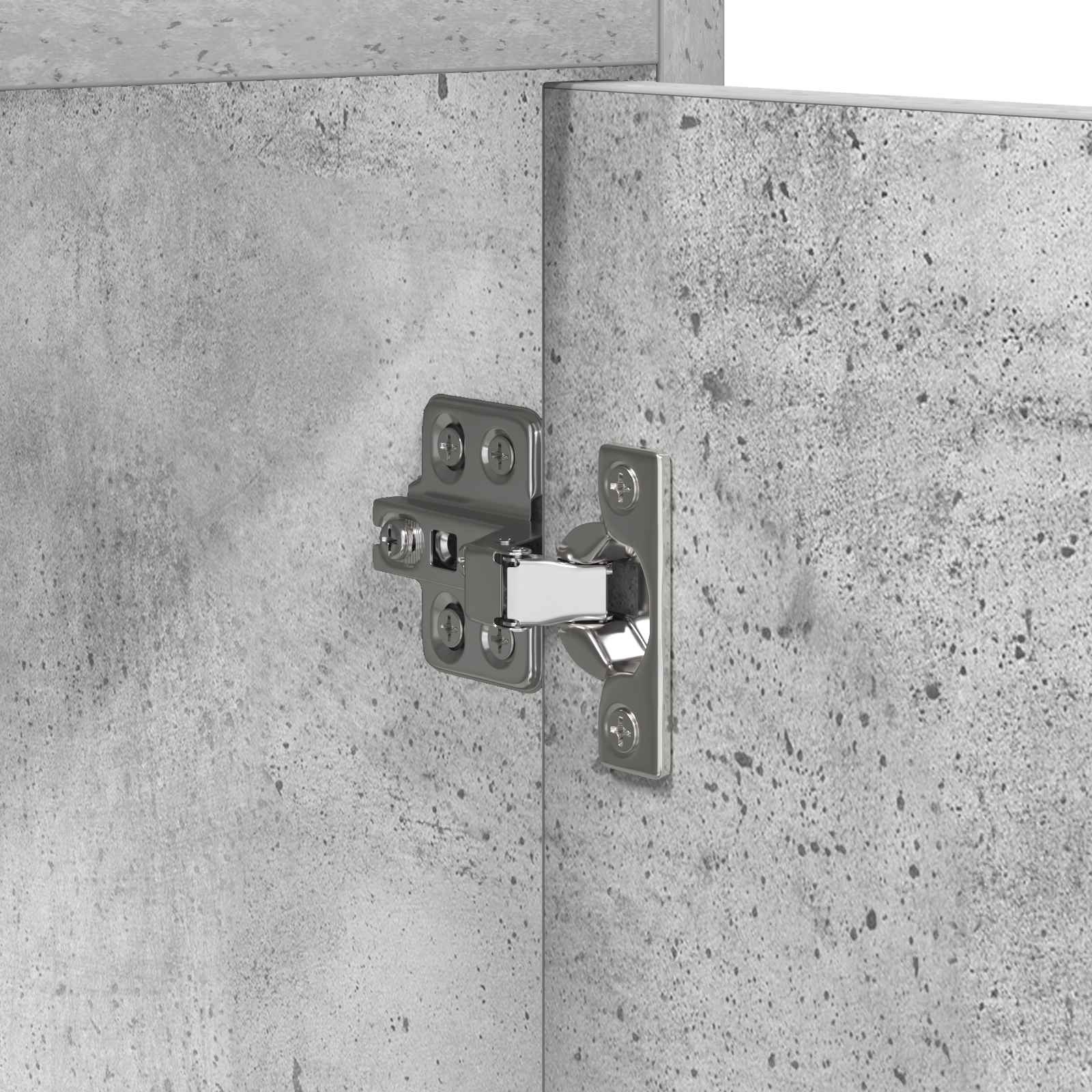 Mobile per scarpe con porta Grigio Cemento 73,5 x 36 x 92 cm