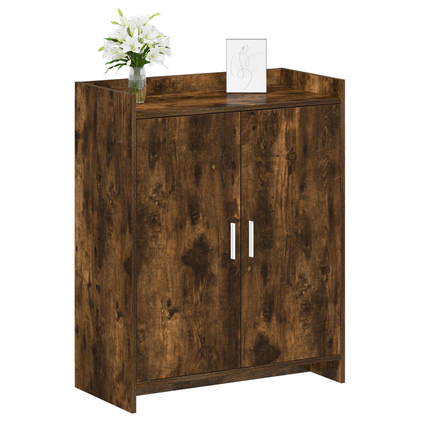 Mobile per scarpe con porta Rovere Fumo 73,5 x 36 x 92 cm