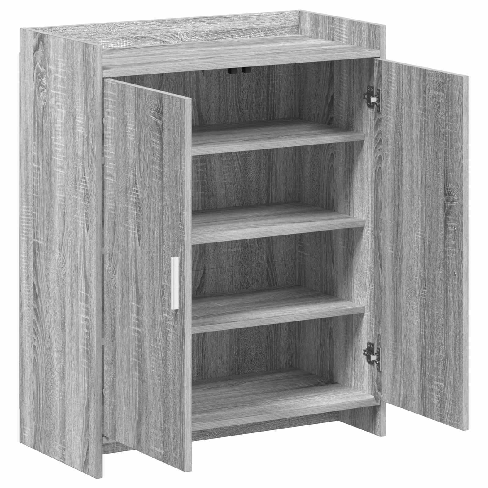 Mobile per scarpe con porta Sonoma grigio 73,5 x 36 x 92 cm