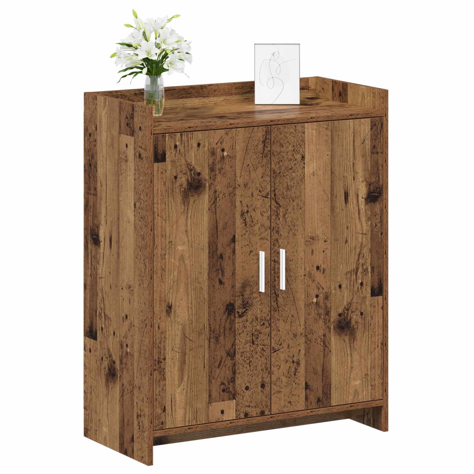 Mobile per scarpe con porta Legno antico 73,5 x 36 x 92 cm