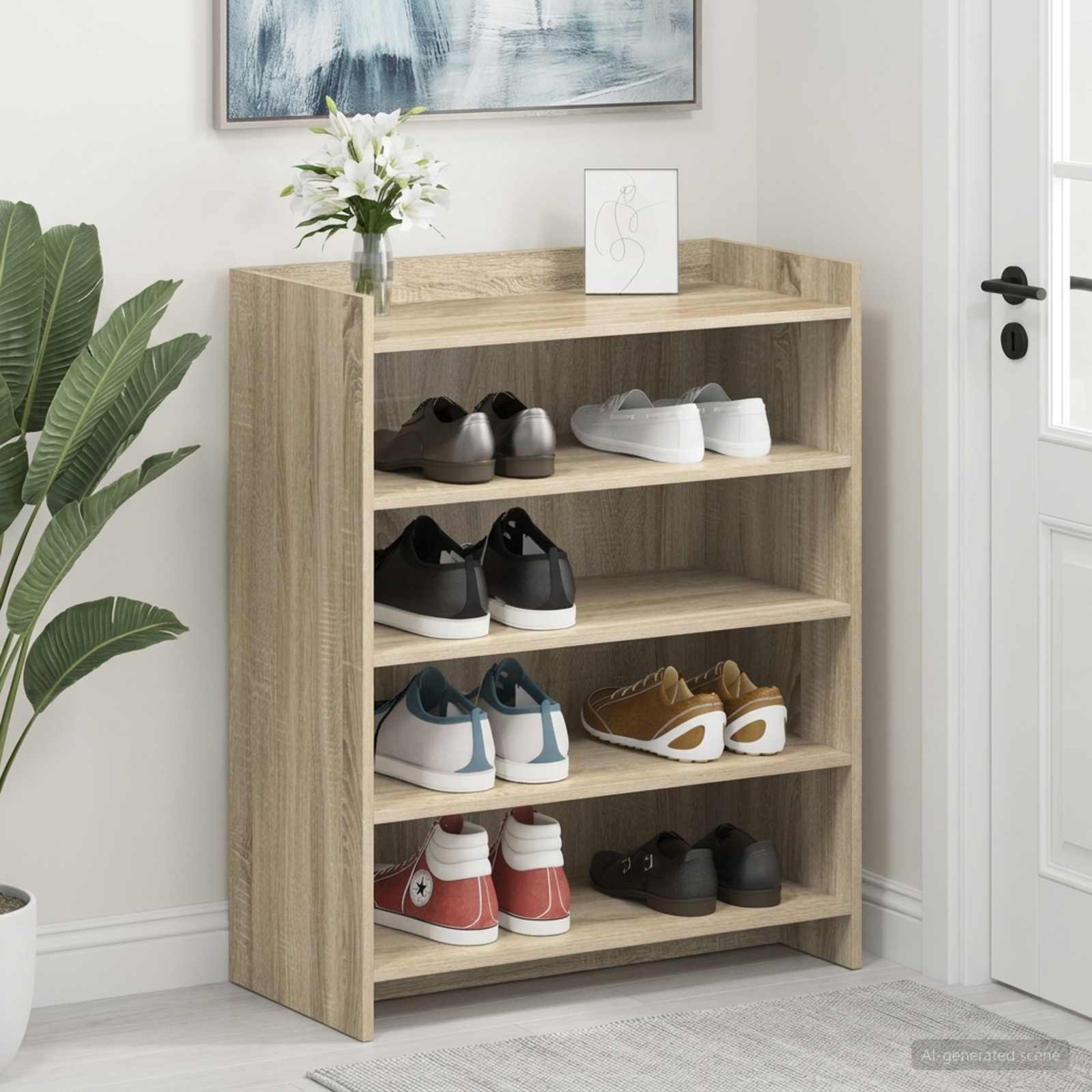Mobile per scarpe Rovere Sonoma 73,5 x 36 x 92 cm